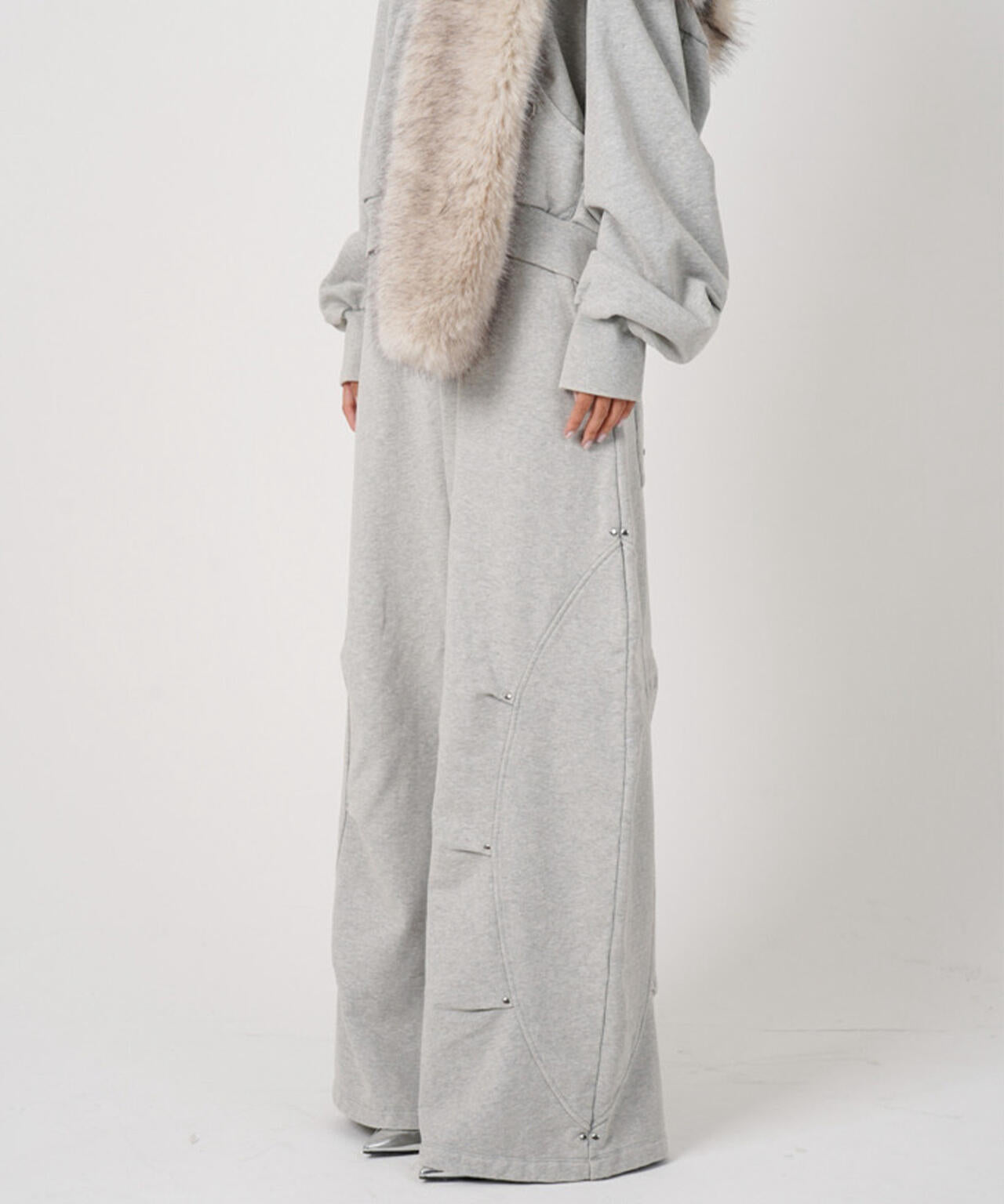 MITSUKI/ミツキ/EYELET TUCK SWEAT PANTS