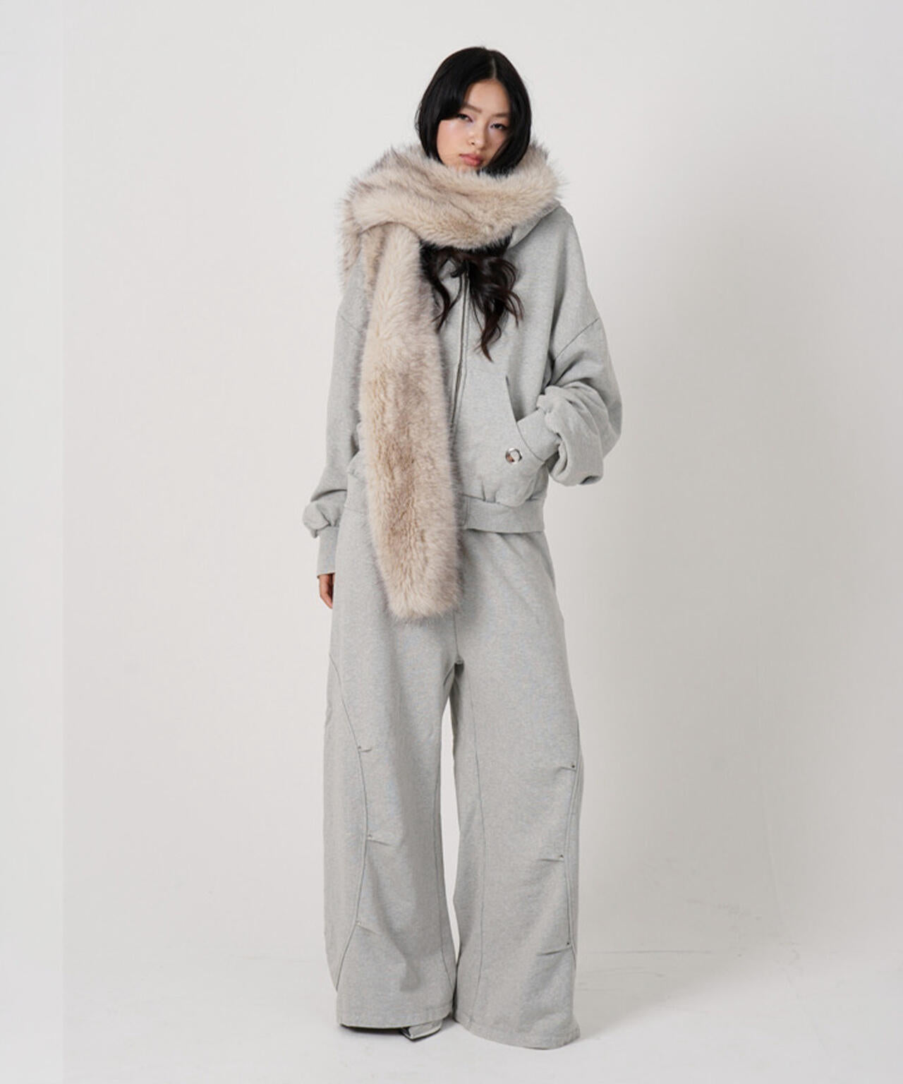 MITSUKI/ミツキ/EYELET TUCK SWEAT PANTS