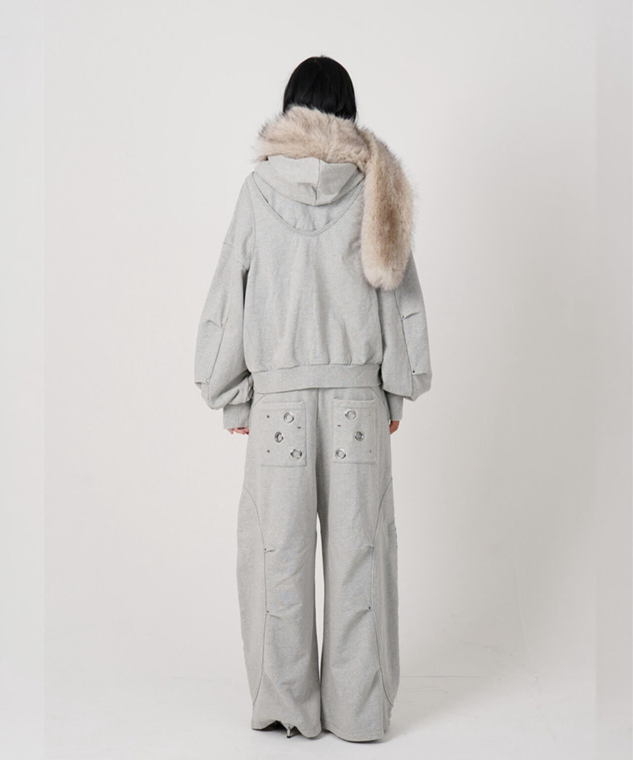 MITSUKI/ミツキ/EYELET TUCK SWEAT PANTS