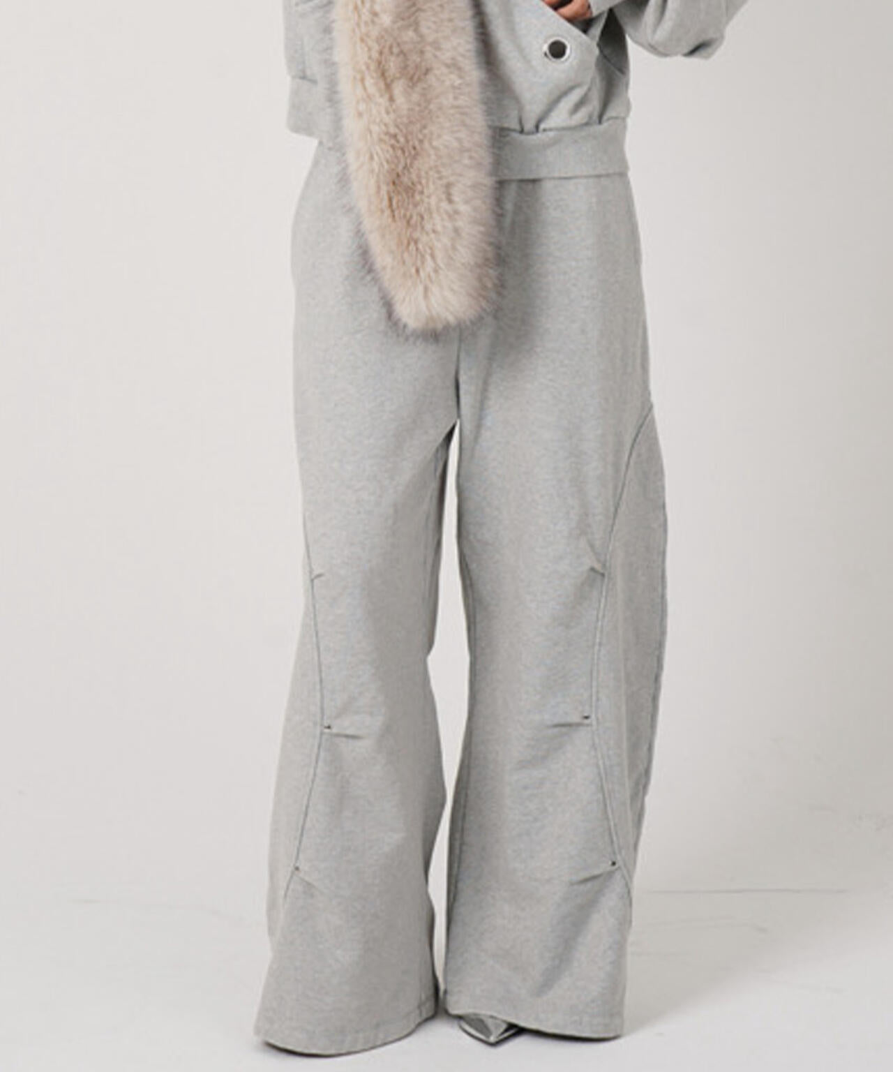 MITSUKI/ミツキ/EYELET TUCK SWEAT PANTS