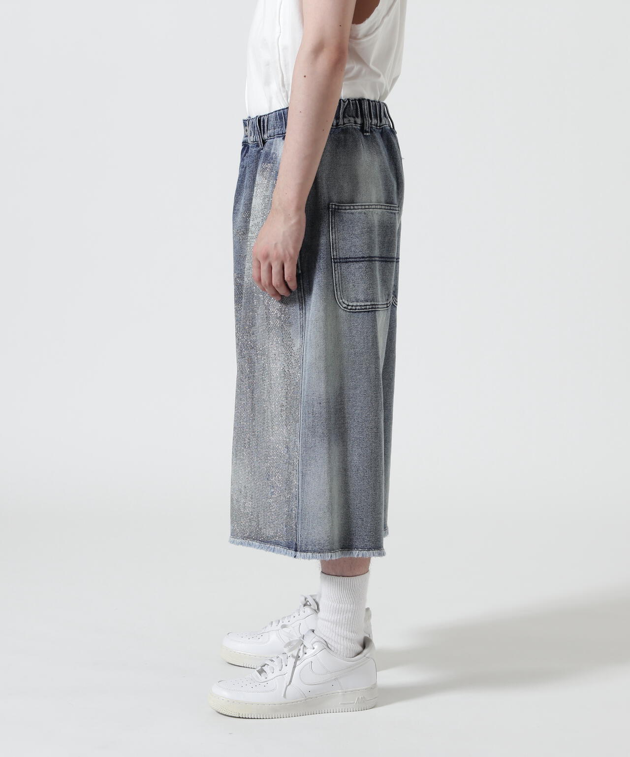 FR(13)NDS/フレンズ/LINE STONE DENIM SHORTS