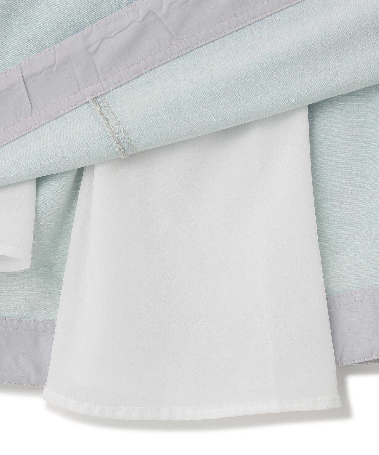 AULA AILA/アウラアイラ/2WAY 3FABRIC JUMPER SKIRT