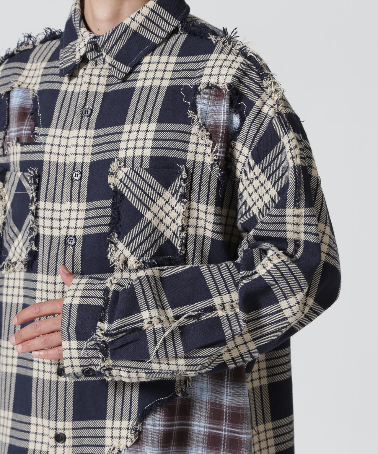FR(13)NDS/フレンズ/DAMAGE LAYER SHIRT