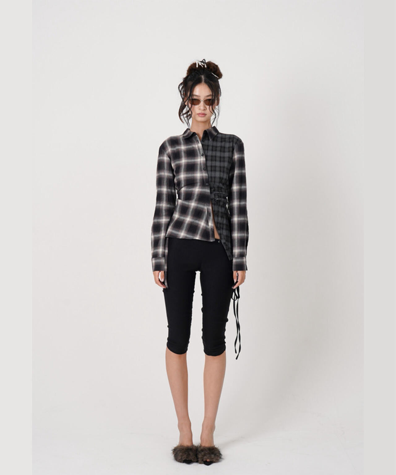 MITSUKI/ミツキ/ASYMMETRY PATTERN SHIRT