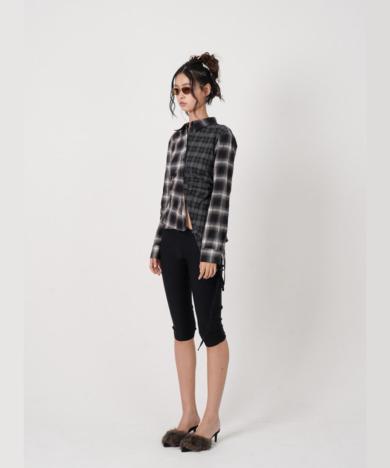 MITSUKI/ミツキ/ASYMMETRY PATTERN SHIRT
