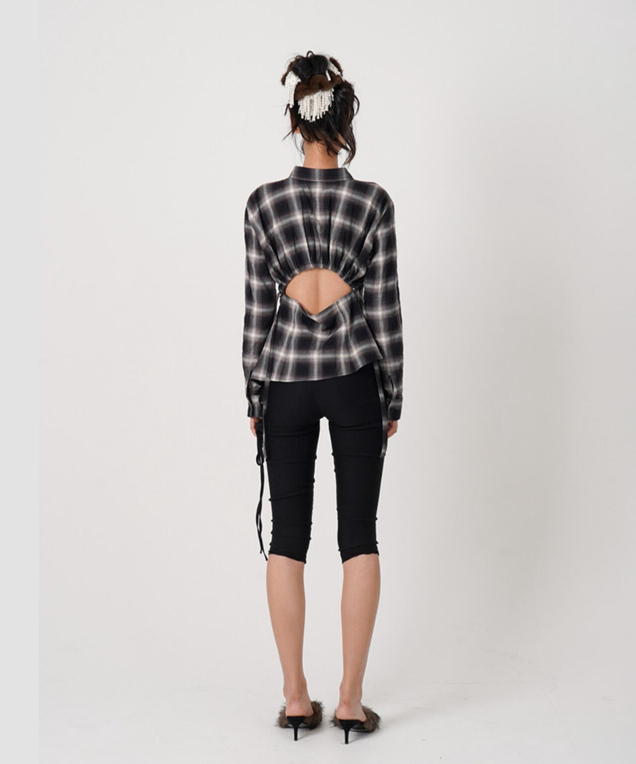 MITSUKI/ミツキ/ASYMMETRY PATTERN SHIRT