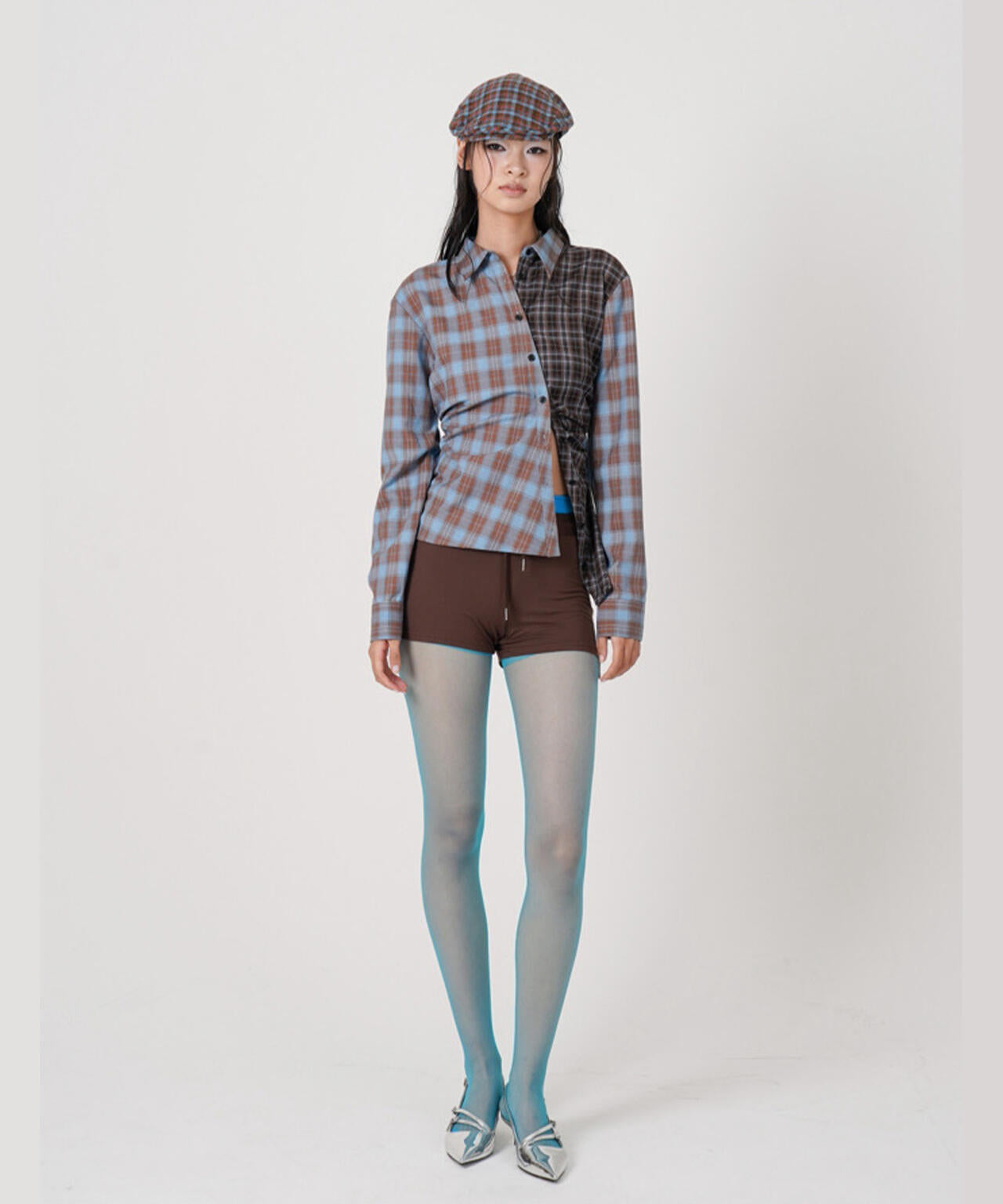 MITSUKI/ミツキ/ASYMMETRY PATTERN SHIRT