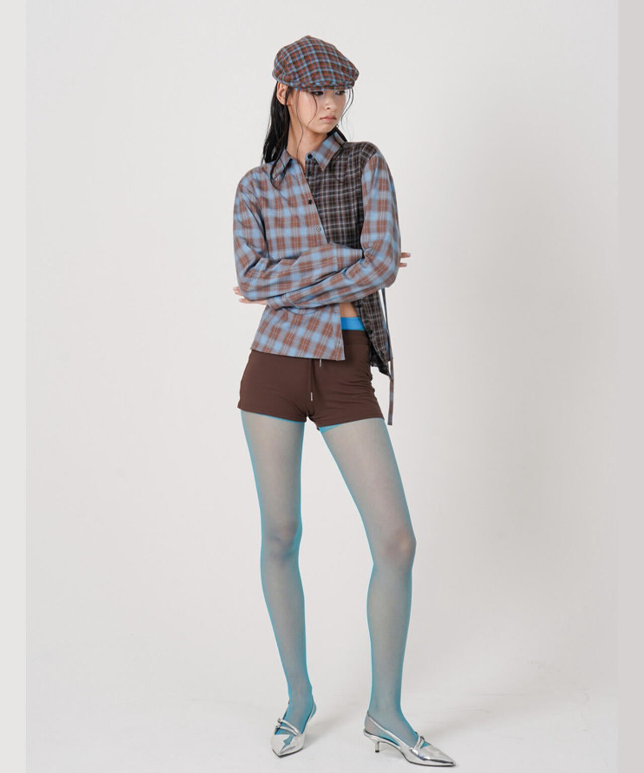 MITSUKI/ミツキ/ASYMMETRY PATTERN SHIRT