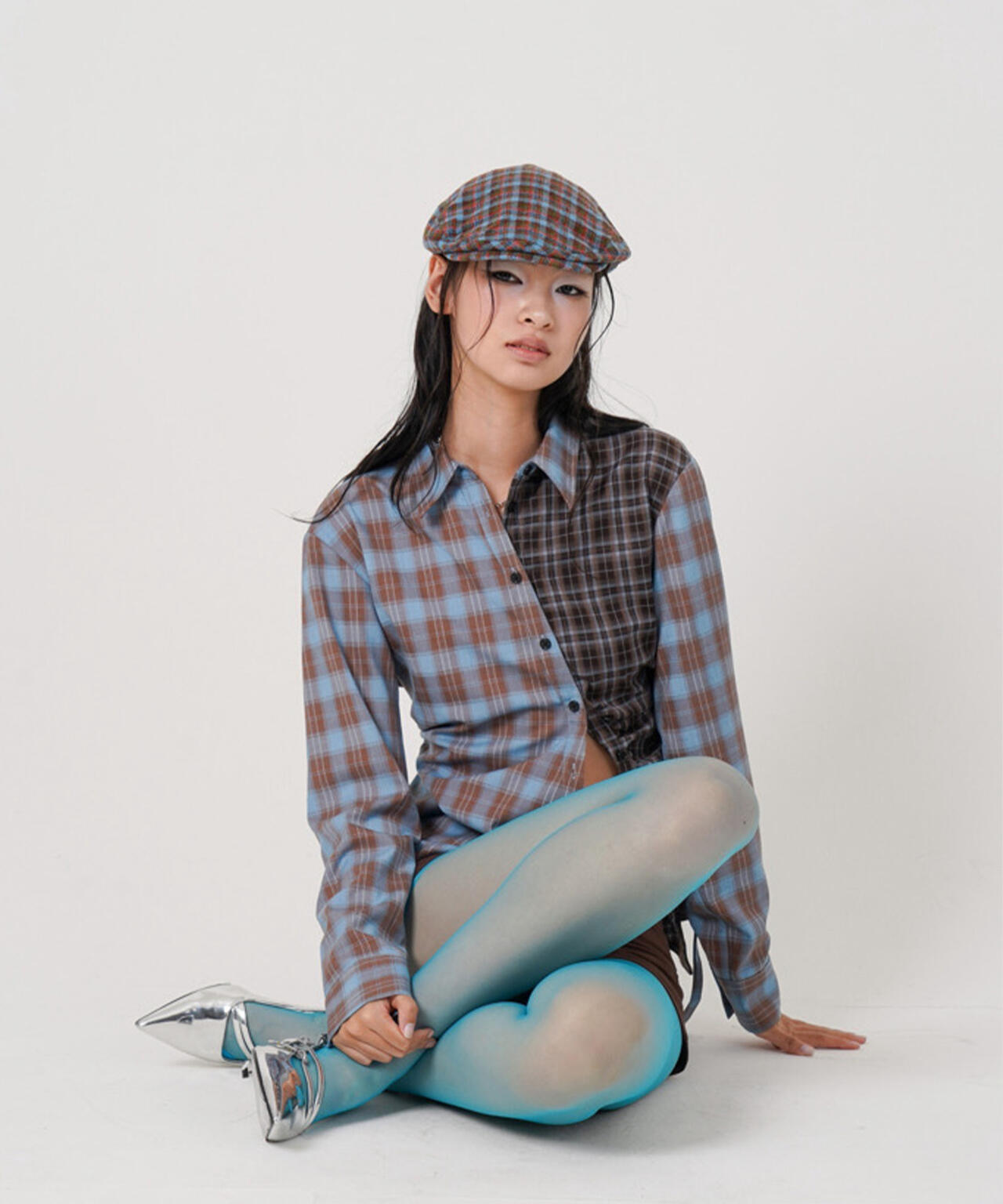 MITSUKI/ミツキ/ASYMMETRY PATTERN SHIRT