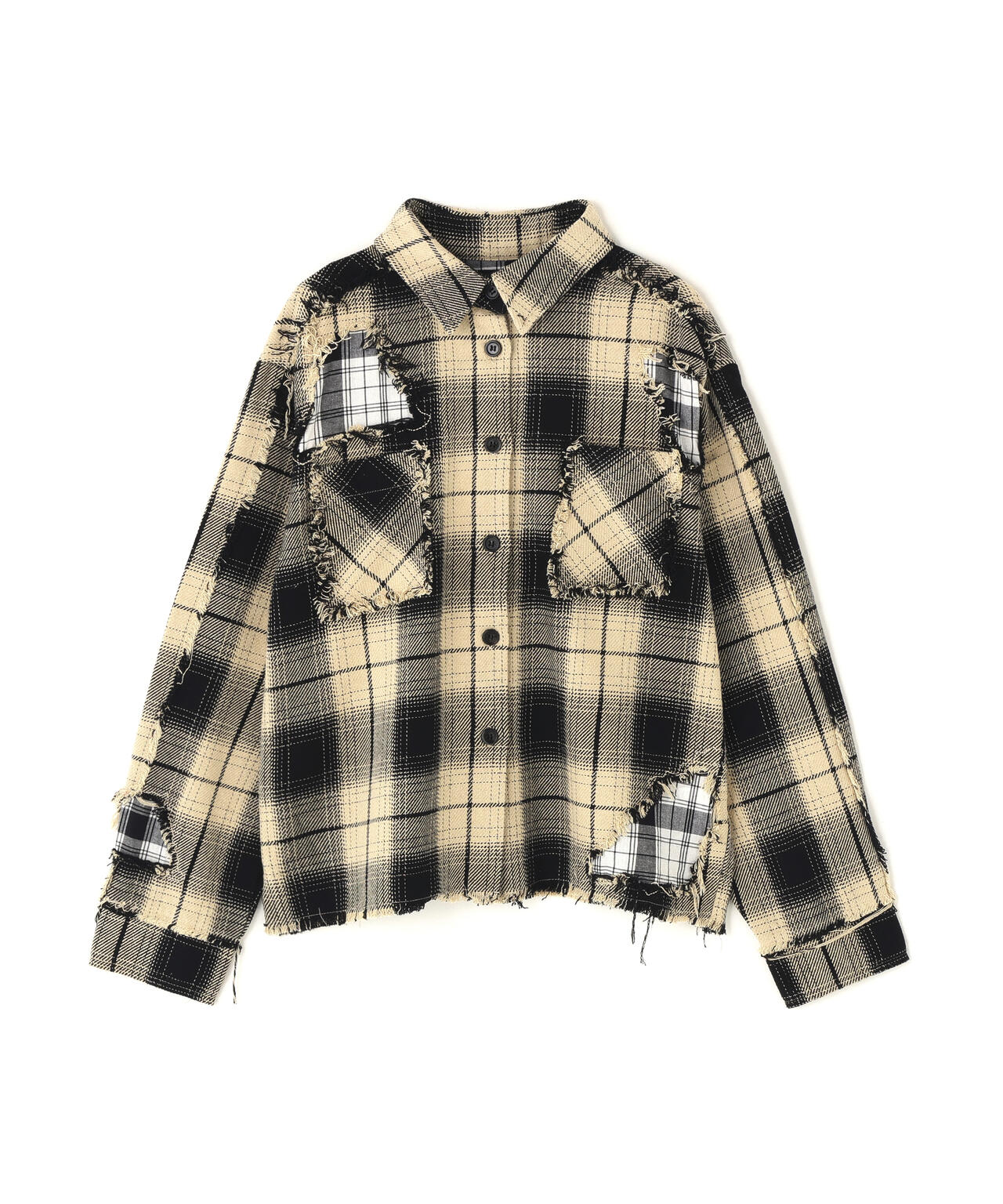 FR(13)NDS/フレンズ/WOMEN DAMAGE CHECK SHIRT