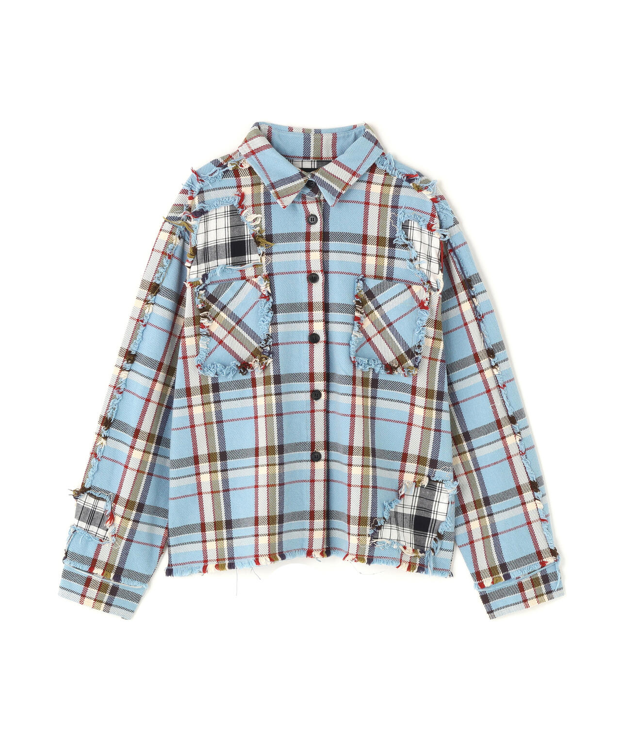 FR(13)NDS/フレンズ/WOMEN DAMAGE CHECK SHIRT