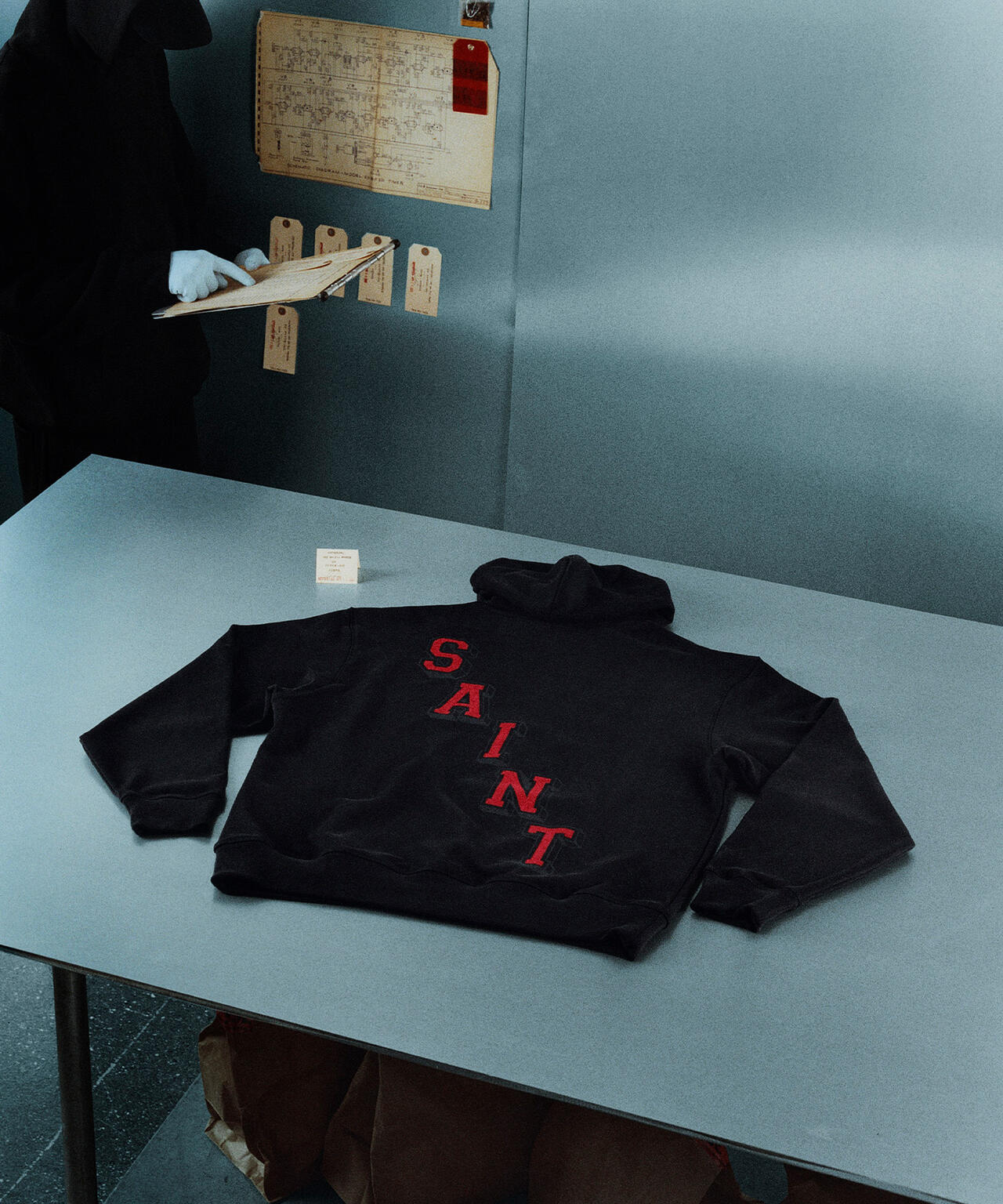 SAINT MICHAEL×JORDAN BRAND/MJ SM FLC HOODIE/BLACK