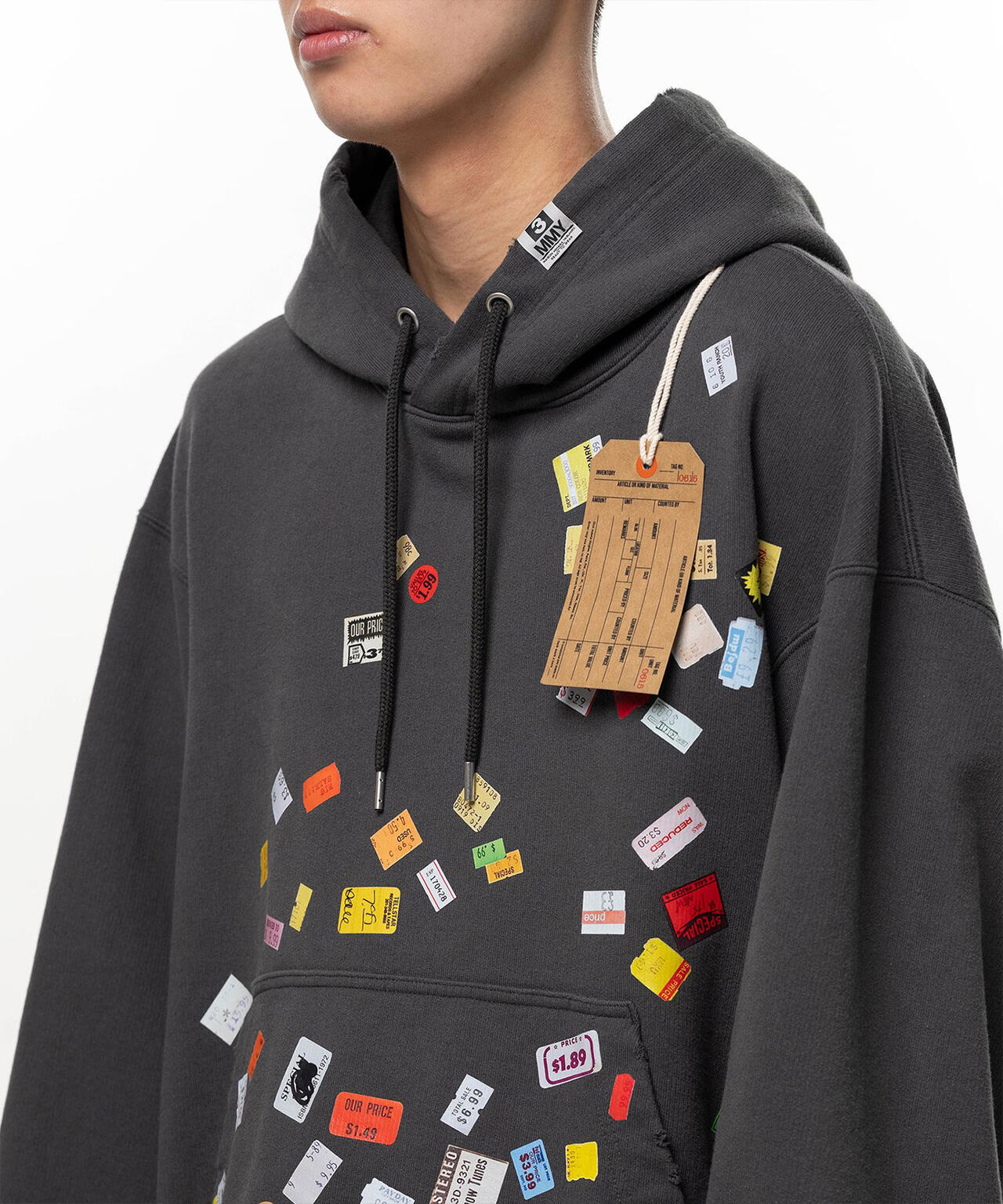 Maison MIHARAYASUHIRO/メゾン ミハラヤスヒロ/PRICE STICKER SWEAT HOODIE