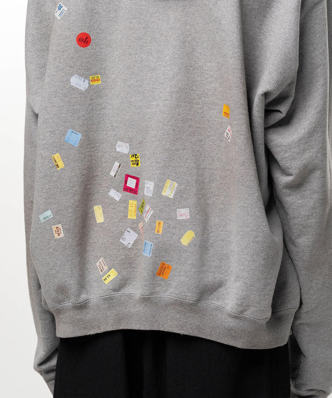 Maison MIHARAYASUHIRO/メゾン ミハラヤスヒロ/PRICE STICKER SWEAT HOODIE