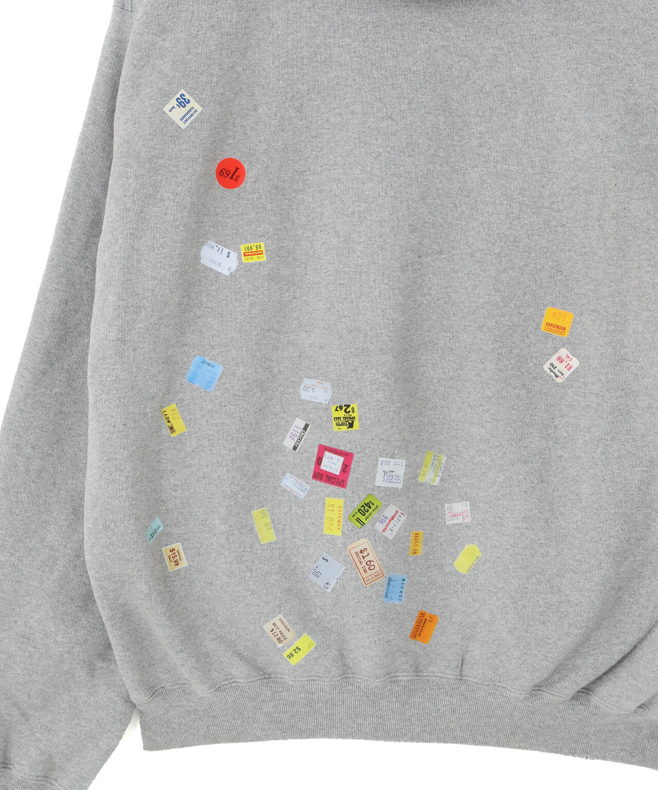 Maison MIHARAYASUHIRO/メゾン ミハラヤスヒロ/PRICE STICKER SWEAT HOODIE