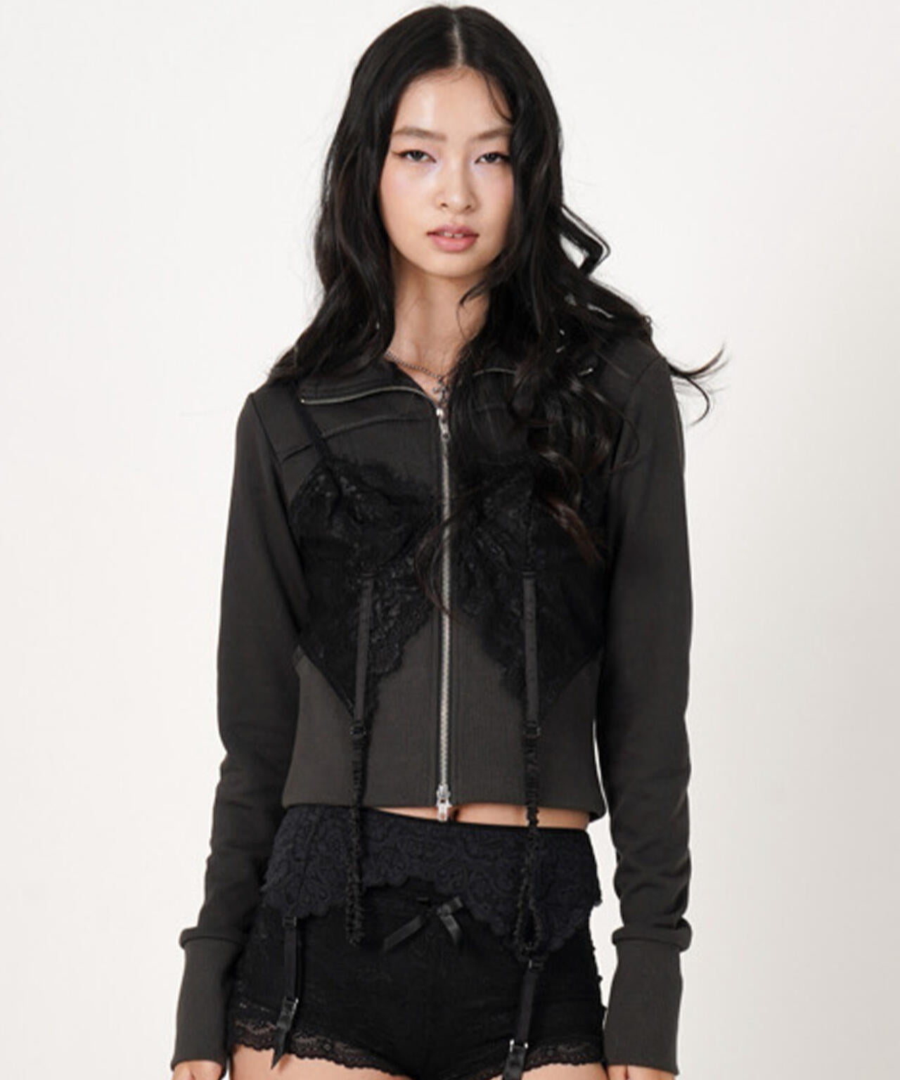 MITSUKI/ミツキ/LINGERIE DOCKING HOODIE