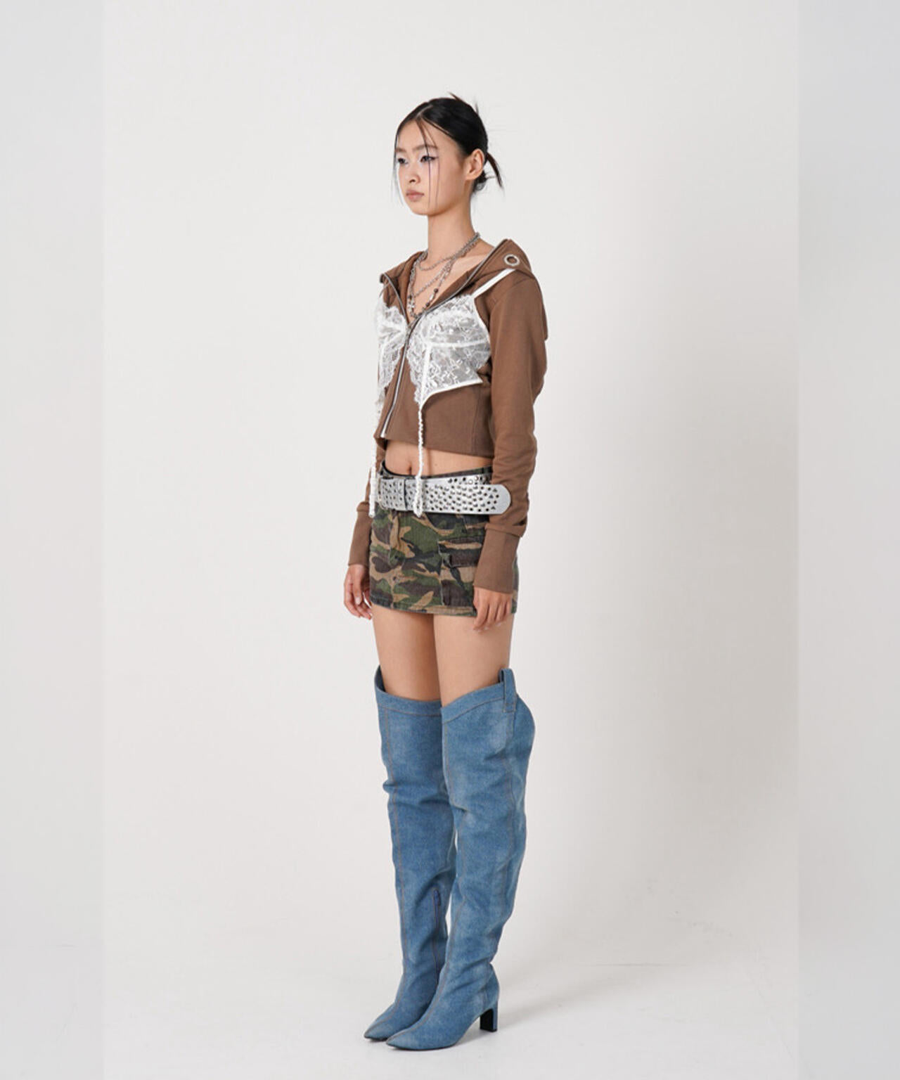 MITSUKI/ミツキ/LINGERIE DOCKING HOODIE