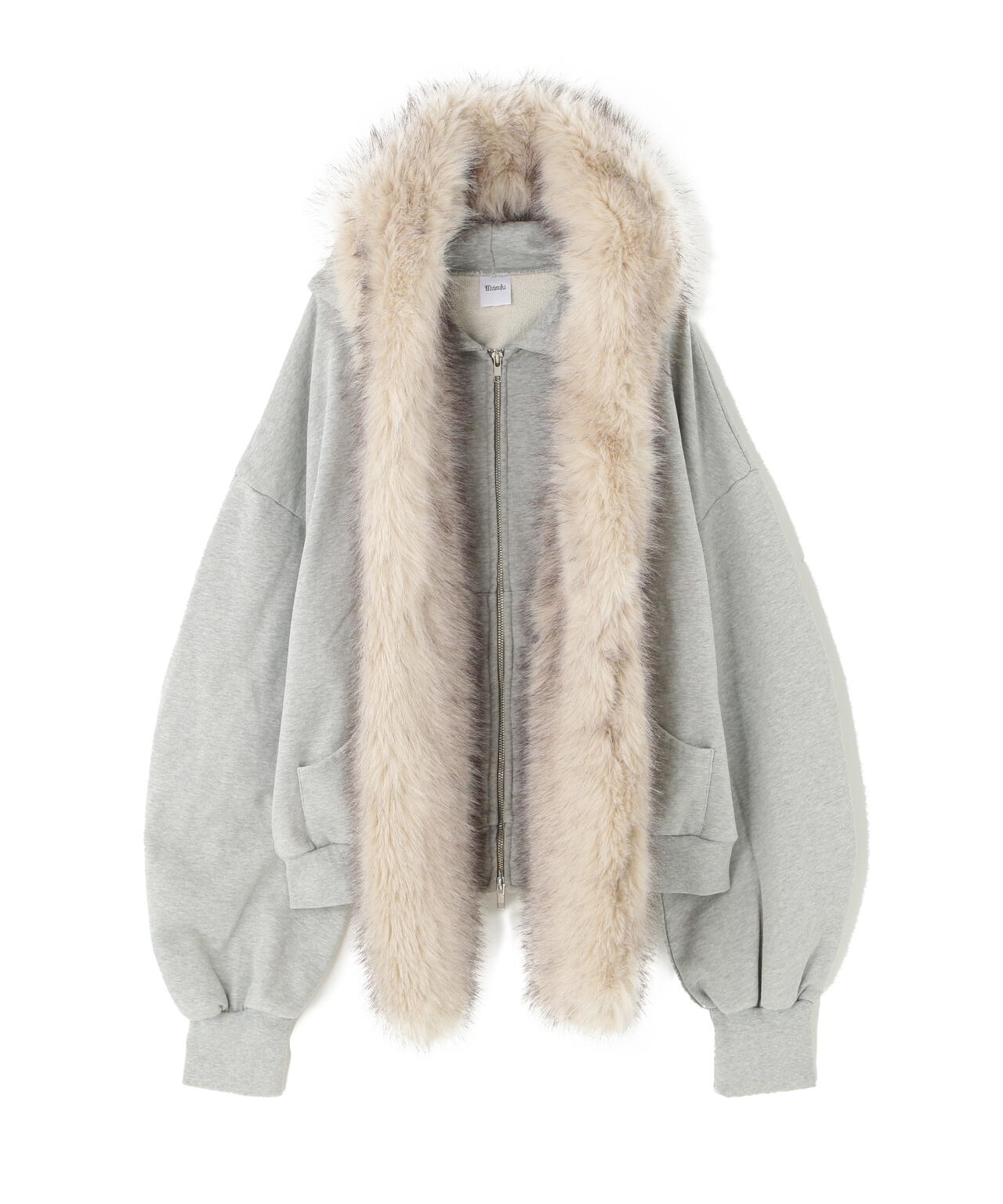 MITSUKI/ミツキ/FAUX MUFFLER HOODIE