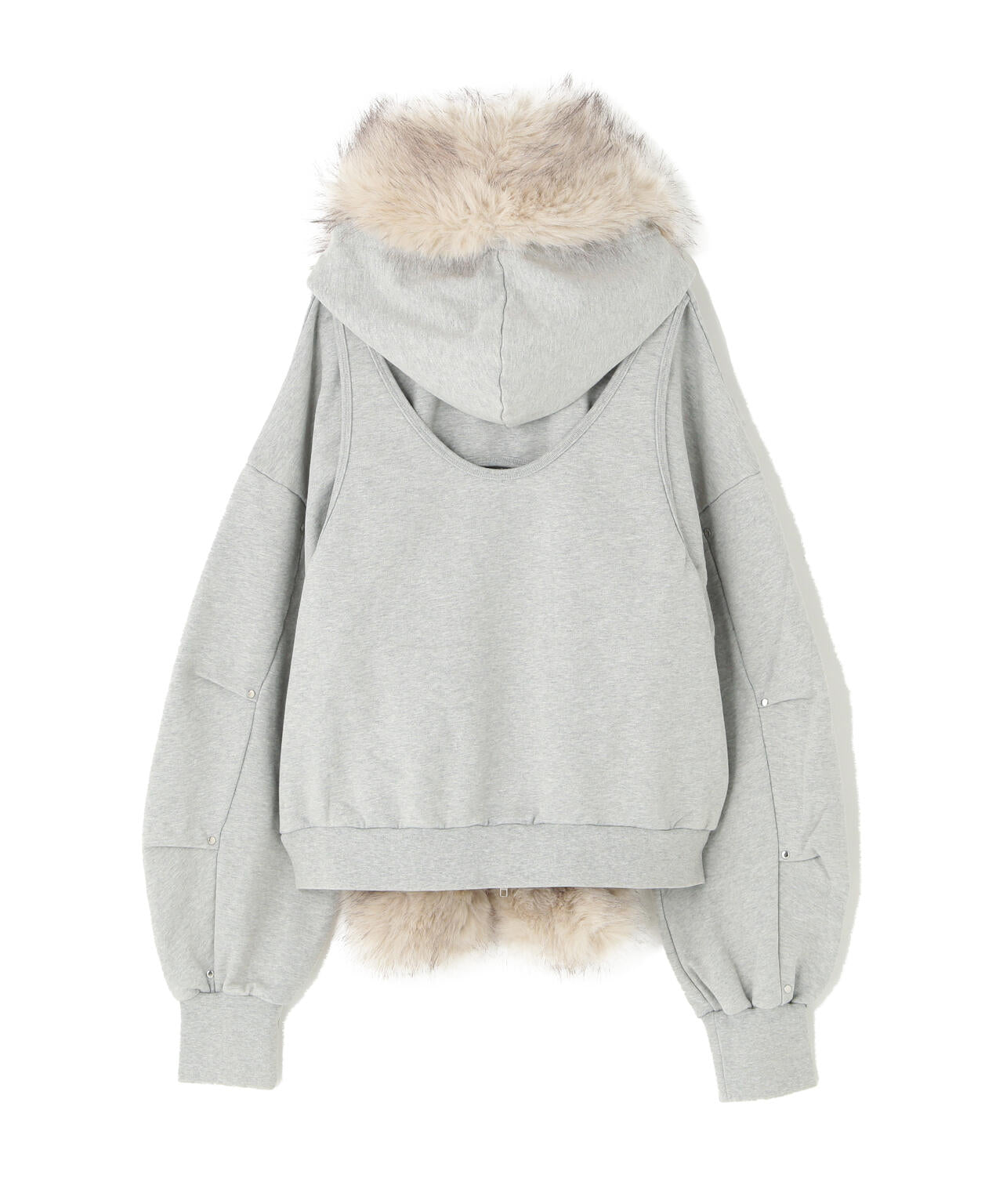 MITSUKI/ミツキ/FAUX MUFFLER HOODIE