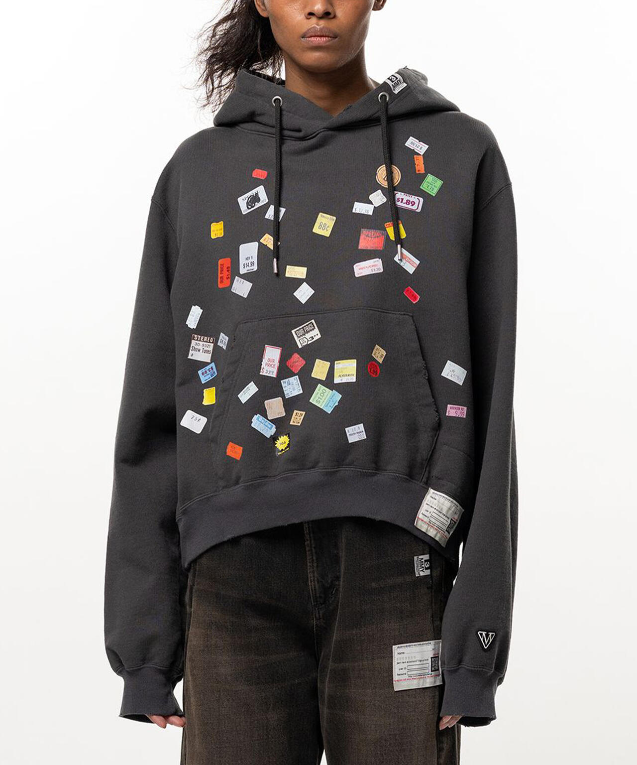 Maison MIHARAYASUHIRO/メゾン ミハラヤスヒロ/PRICE STICKER PRINTED HOODIE