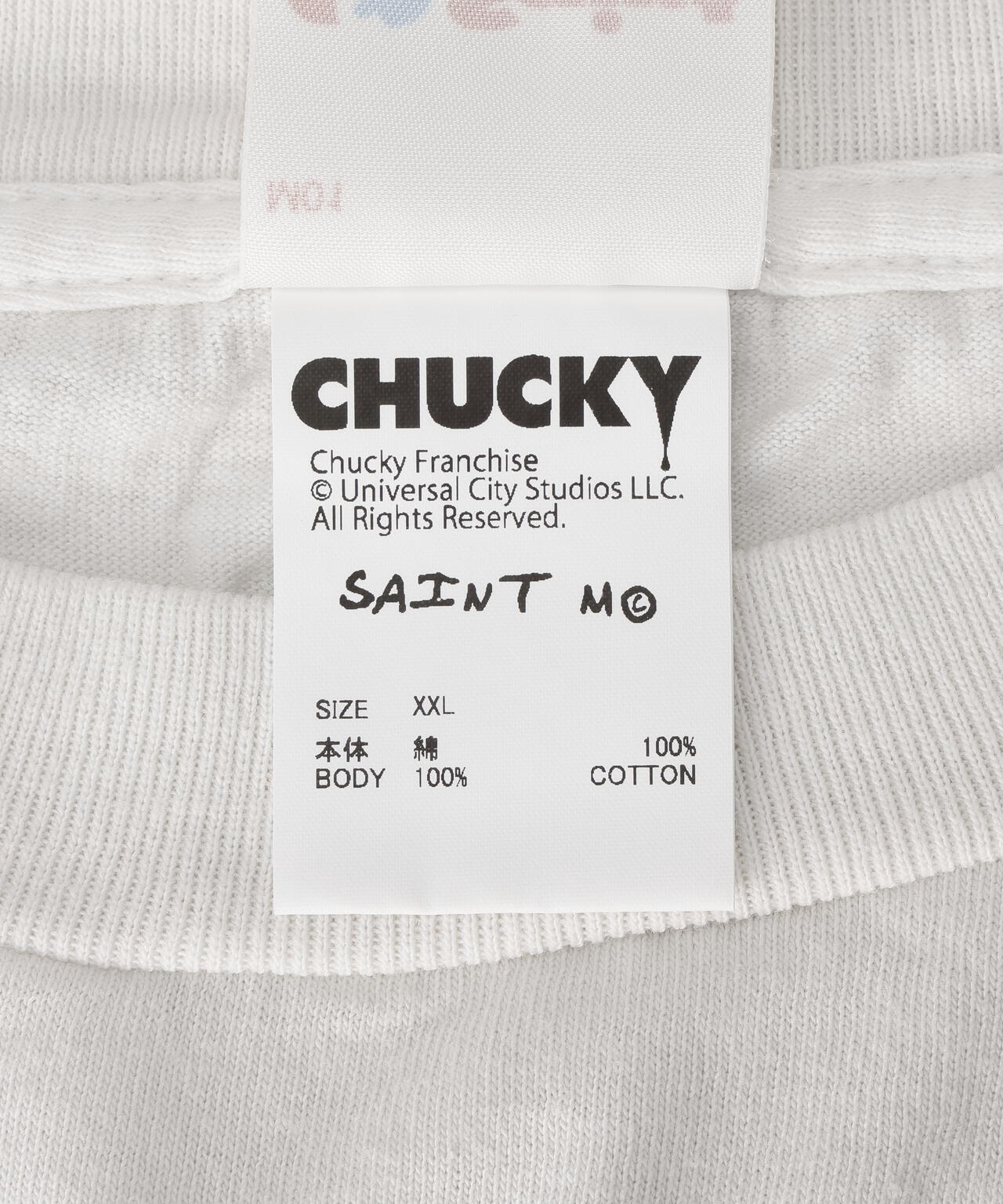 SAINT MICHAEL/セントマイケル/CKY_SS T--SHIRT/SAINT/WHITE