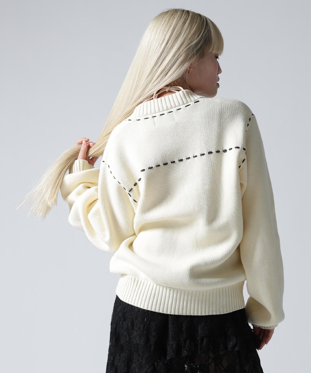 FR(13)NDS/フレンズ/STITCH KNIT CARDIGAN