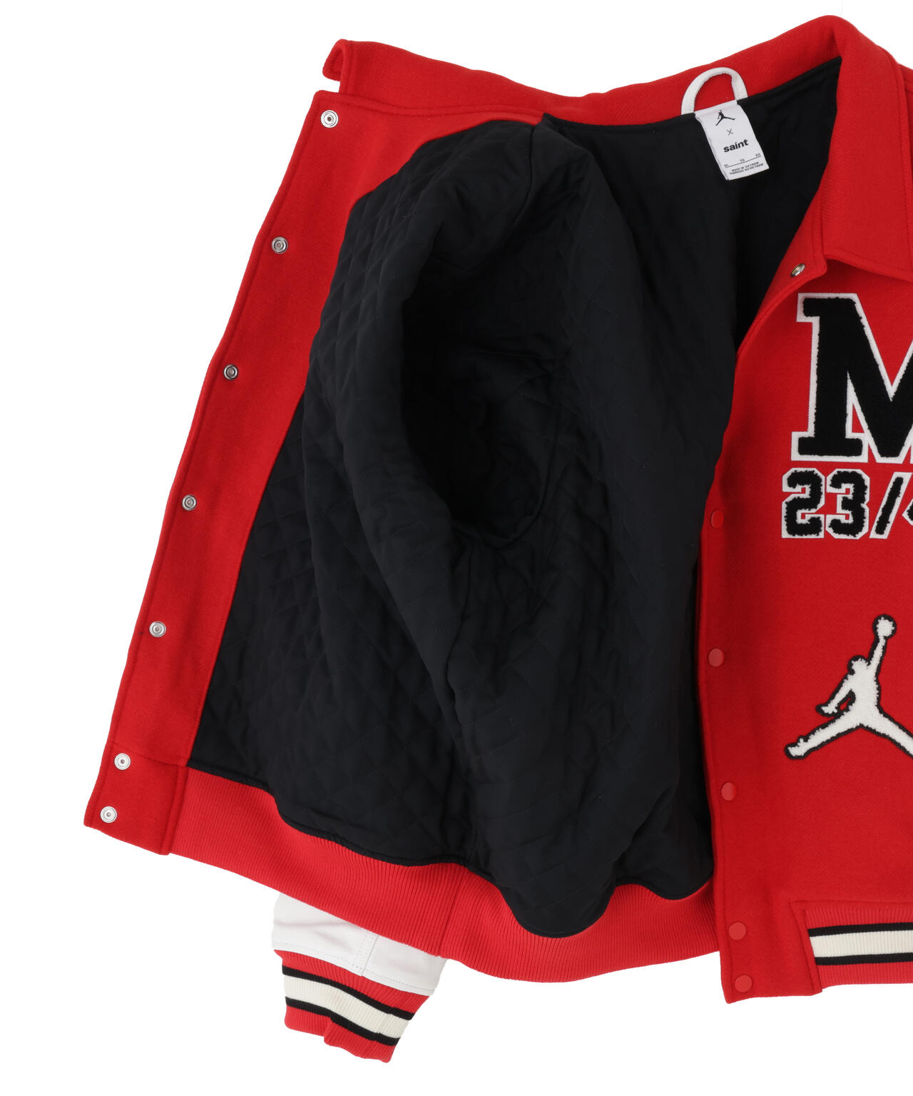 SAINT MICHAEL×JORDAN BRAND/MJ SM VARSITY JKT/RED×WHITE