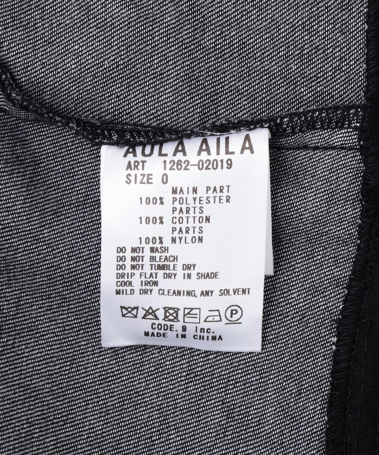 AULA AILA/アウラアイラ/DENIM COMBINATION BLOUSON