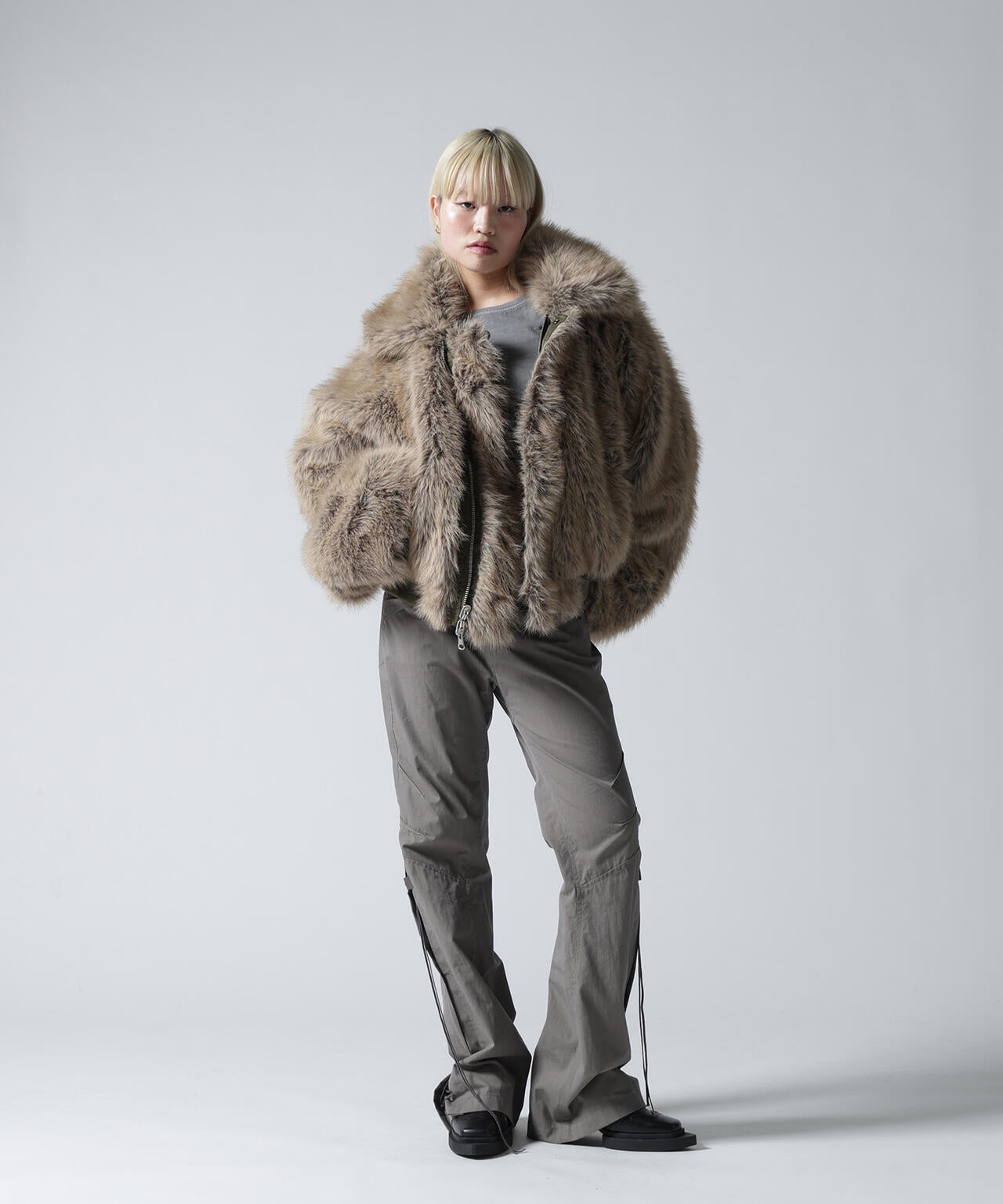 FR(13)NDS/フレンズ/REVERSIBLE FUR NYLON BLOUSON