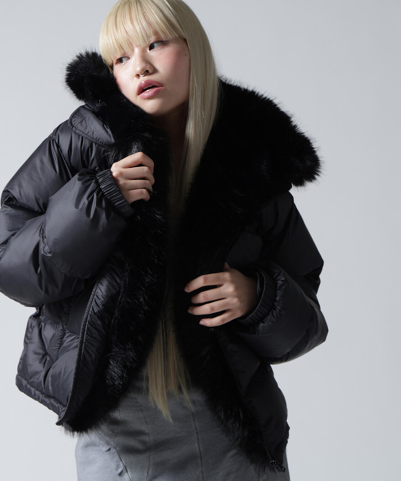 FR(13)NDS/フレンズ/NYLON FUR HOOD BLOUSON