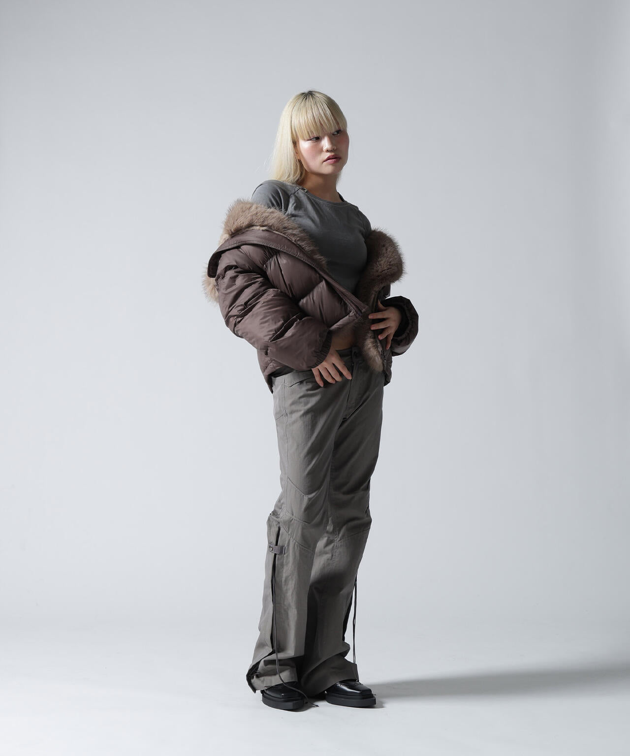 FR(13)NDS/フレンズ/NYLON FUR HOOD BLOUSON