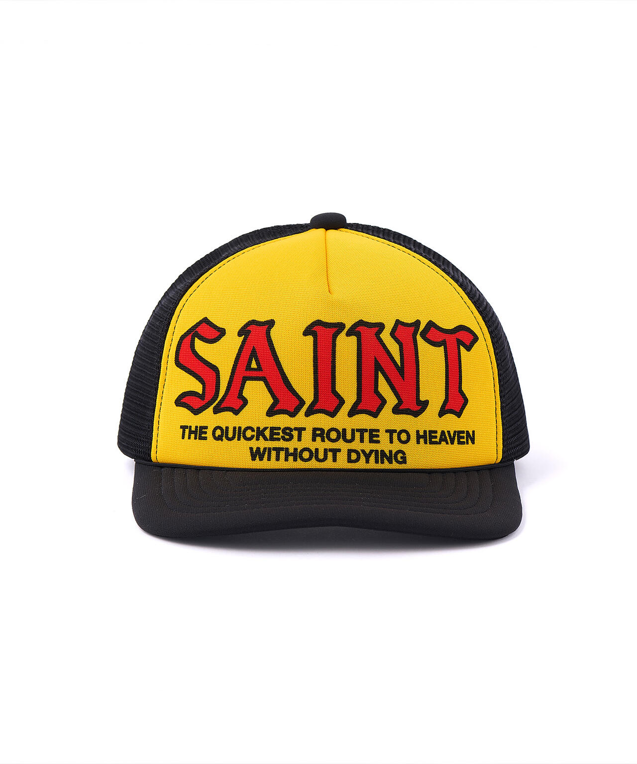 SAINT MICHAEL/セントマイケル/MESH CAP/SAINT/YELLOW+BLACK
