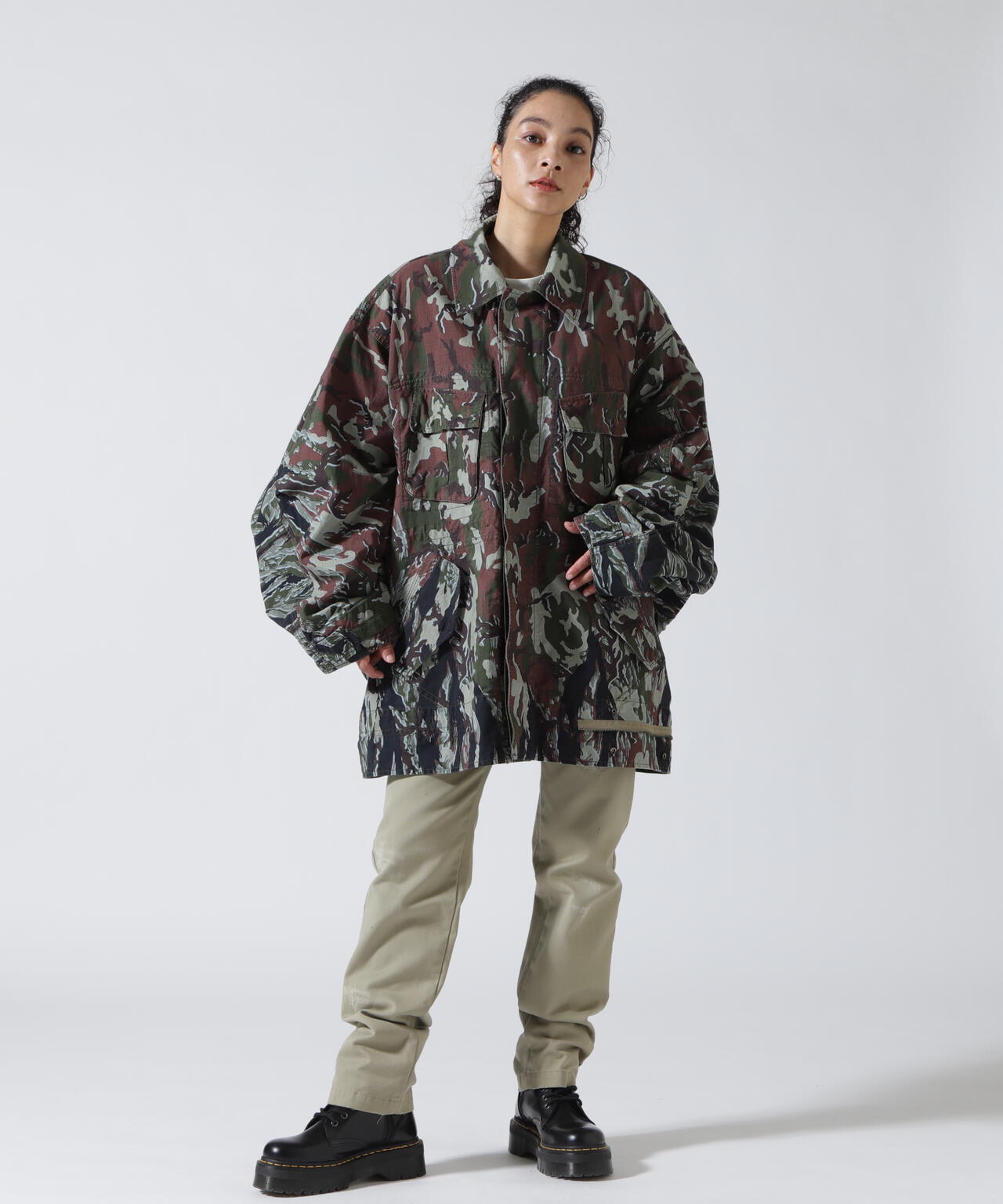 beautiful people×Alpha/double-end camouflage field JK