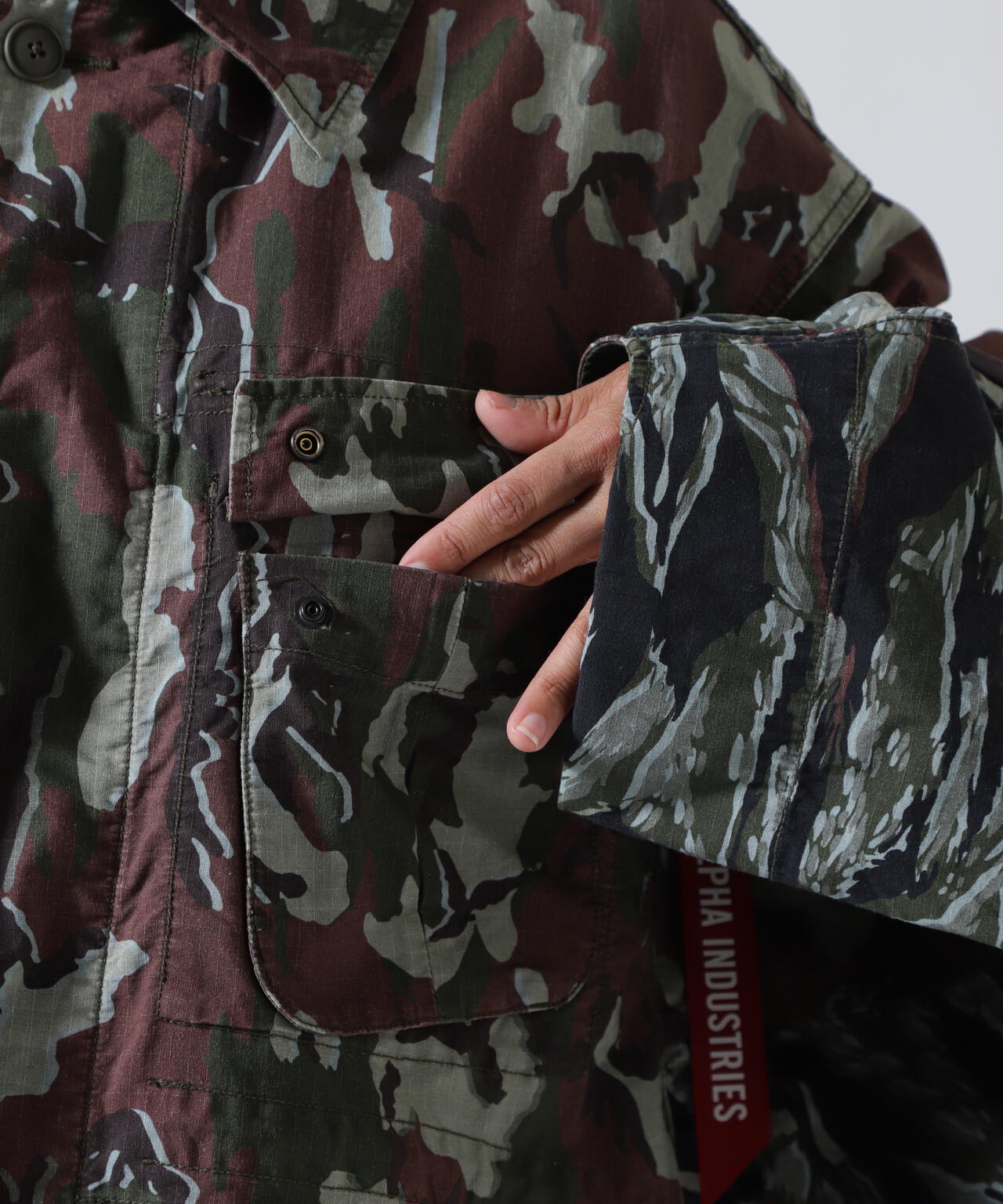 beautiful people×Alpha/double-end camouflage field JK