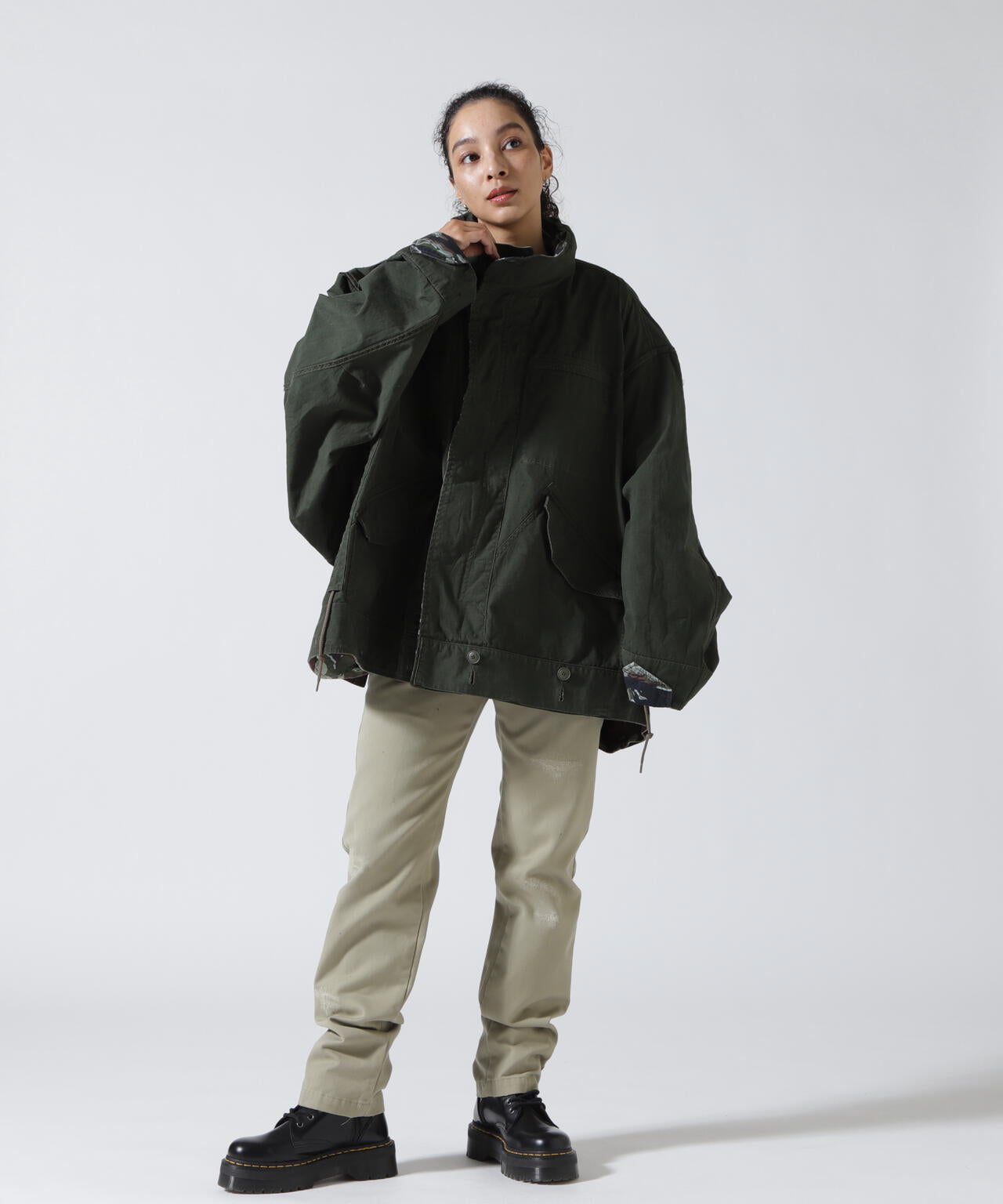 beautiful people×Alpha/double-end camouflage field JK