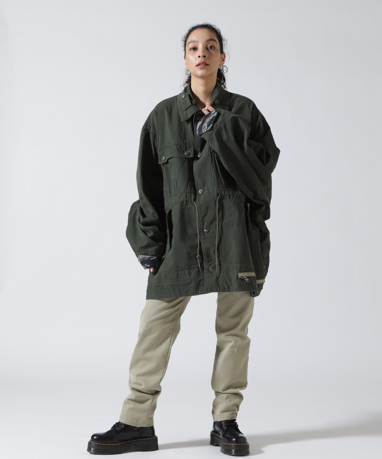 beautiful people×Alpha/double-end camouflage field JK
