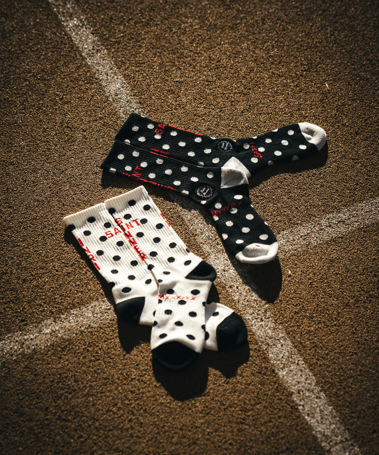 SAINT MICHAEL/セントマイケル/SOCKS/DOT/BLACK