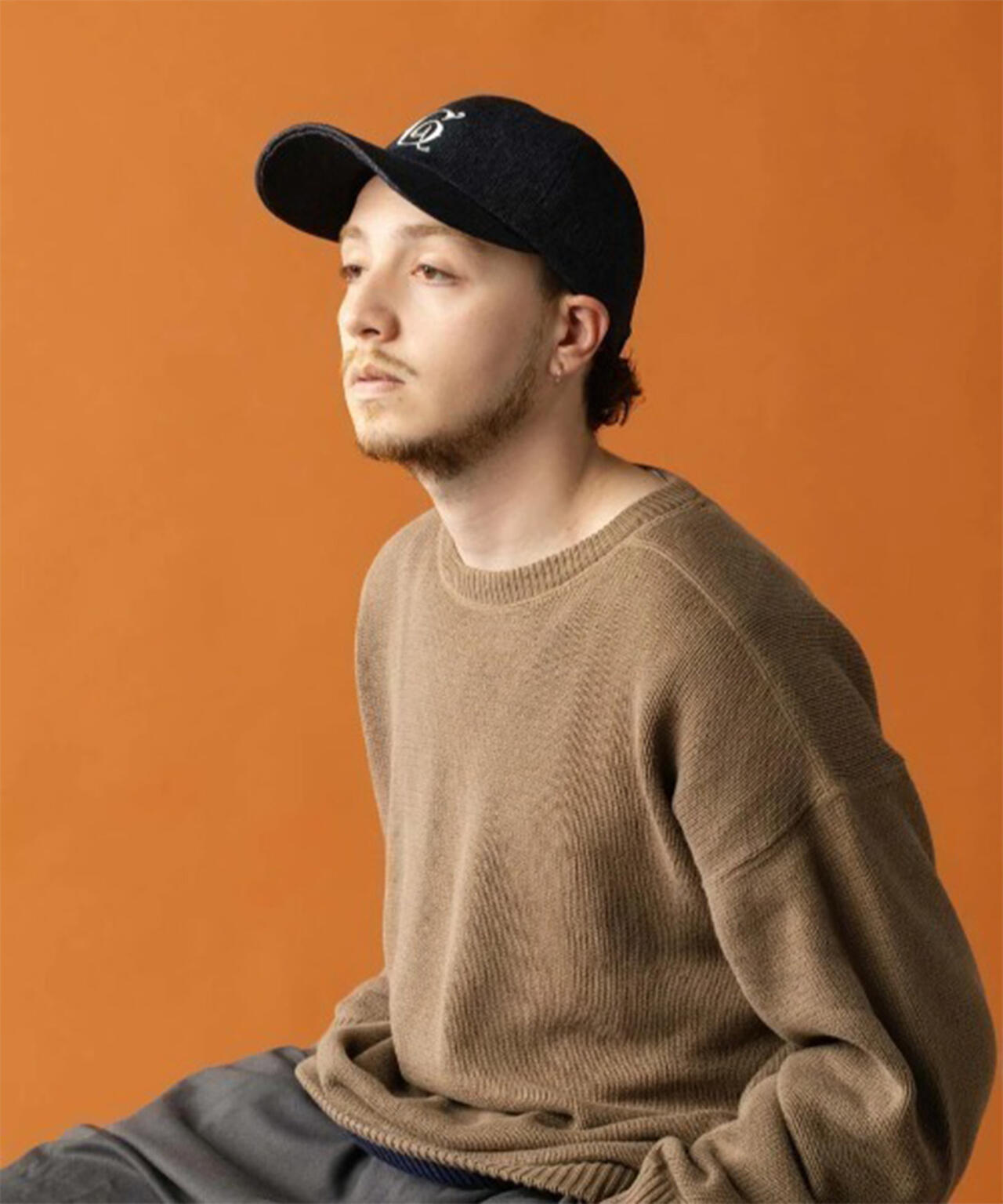 CPH/シーピーエイチ/DEEP 6 PANEL CAP/HEATHER TWILL/BLACK