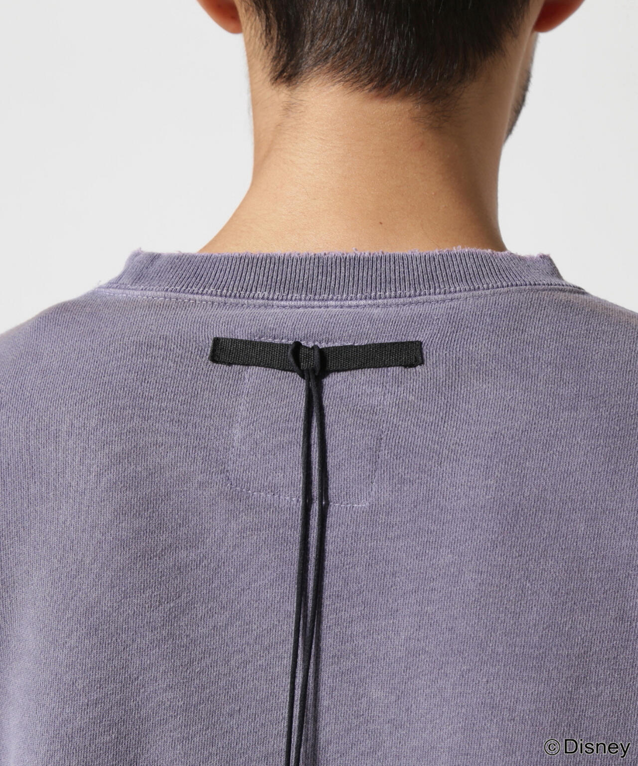 ANCELLM/ "MICKEY PRINT DAMAGE SWEAT SHIRT"