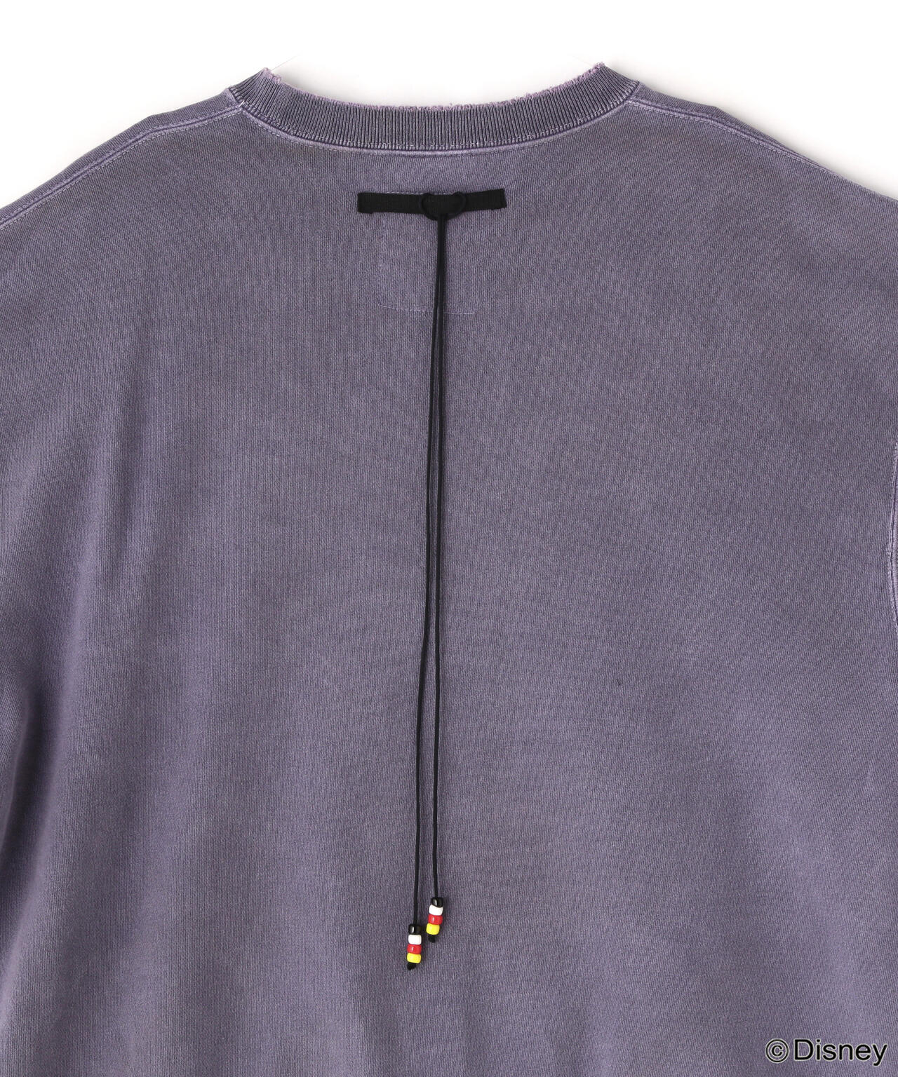 ANCELLM/ "MICKEY PRINT DAMAGE SWEAT SHIRT"