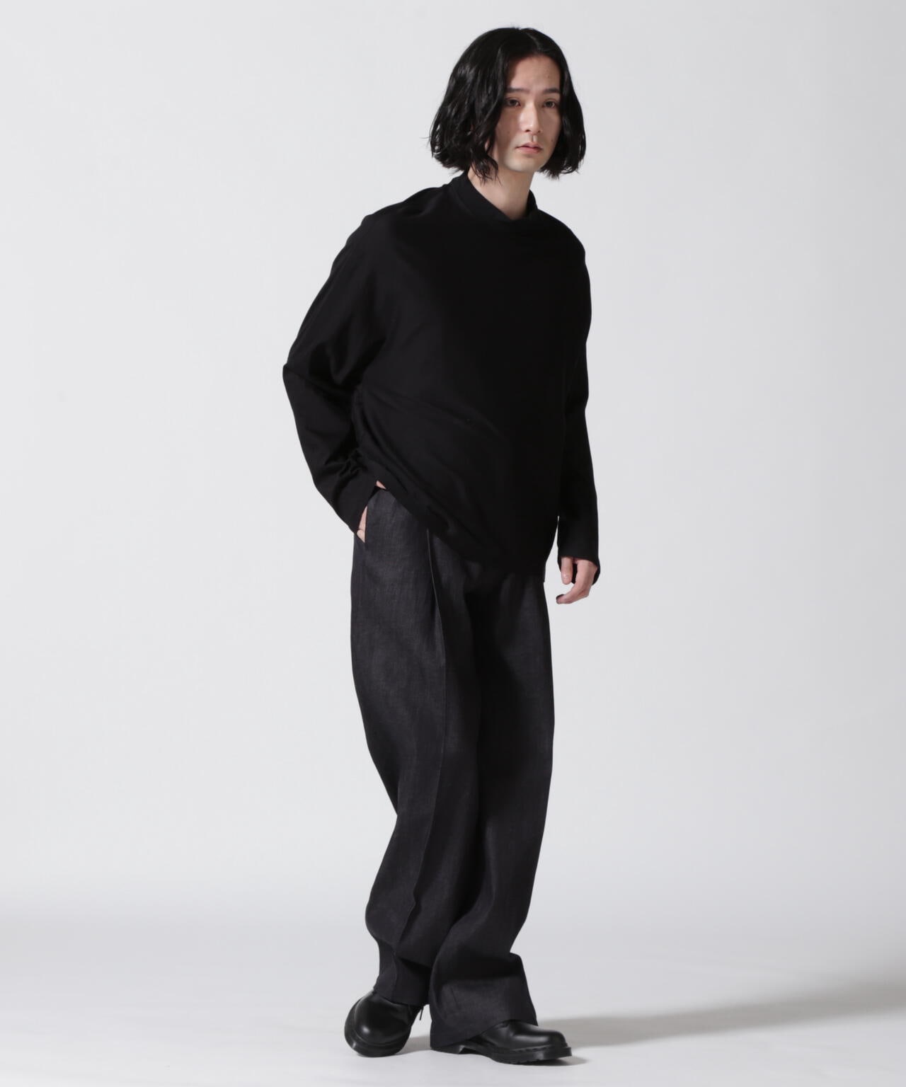 BIBLIOTHERK/ビブリオテーク/LOOSE DRESS TROUSERS