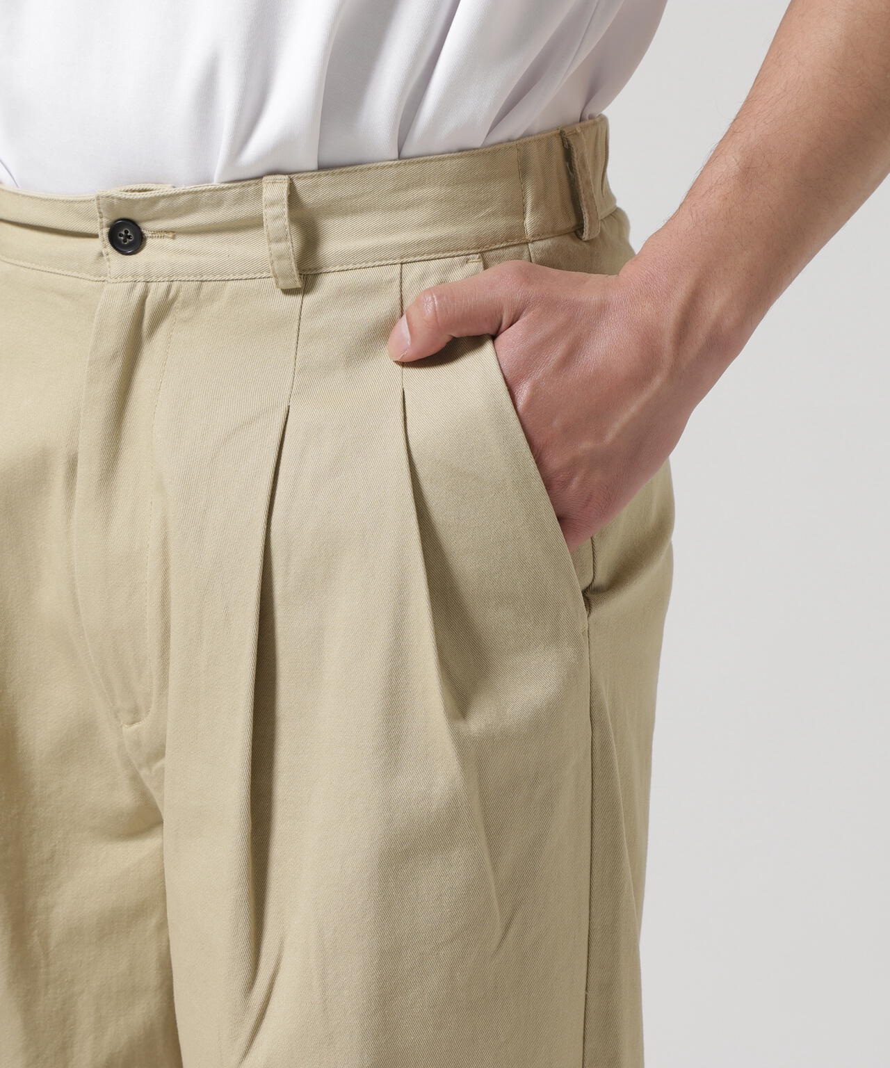 Toironier/トワロニエ/２Tuck CHINO Pants