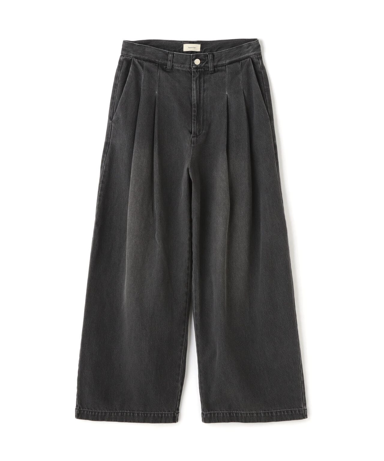 Toironier/トワロニエ/2tuck wide denim pants