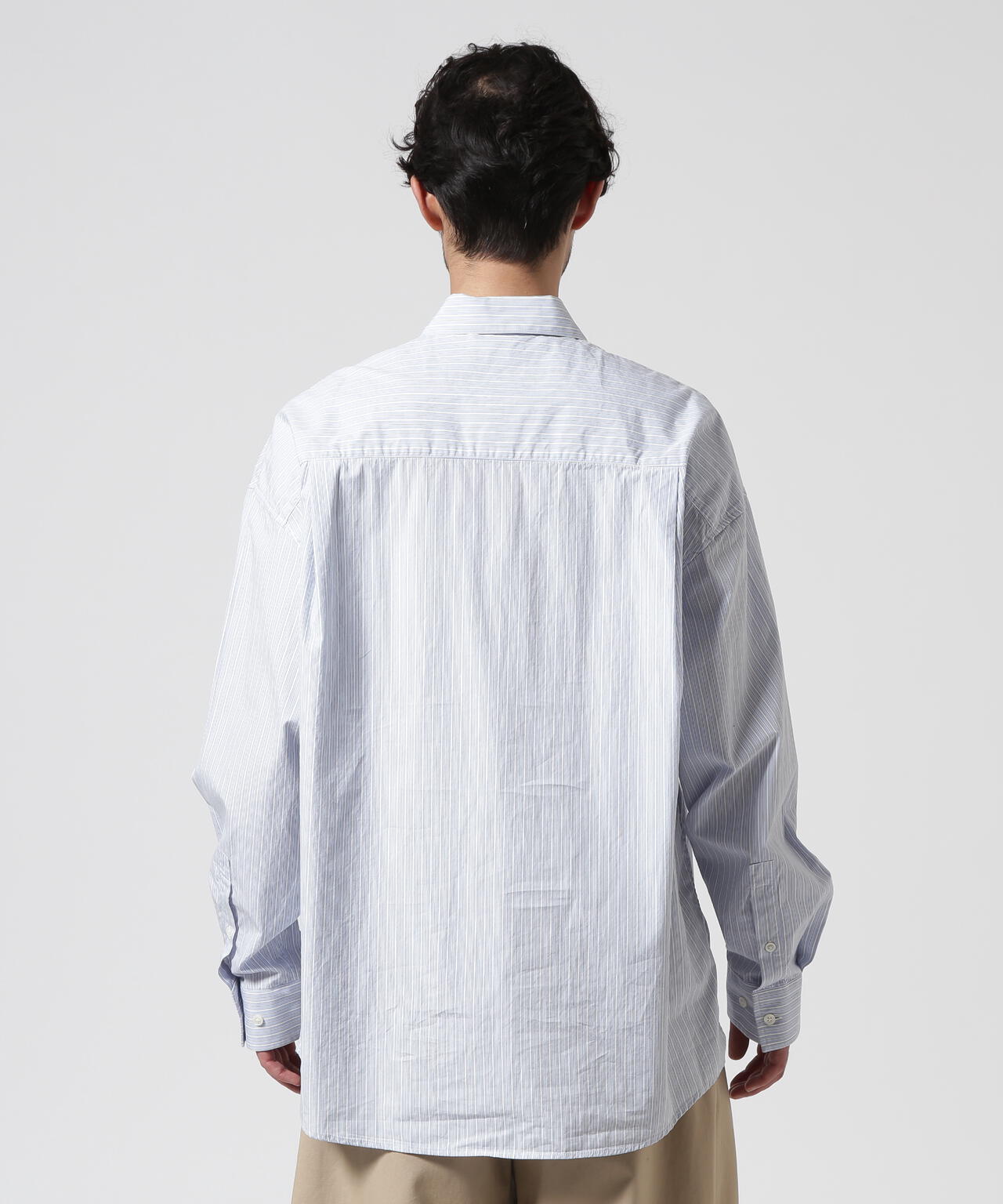 Toironier/トワロニエ/Stripe Half-Zip Shirt
