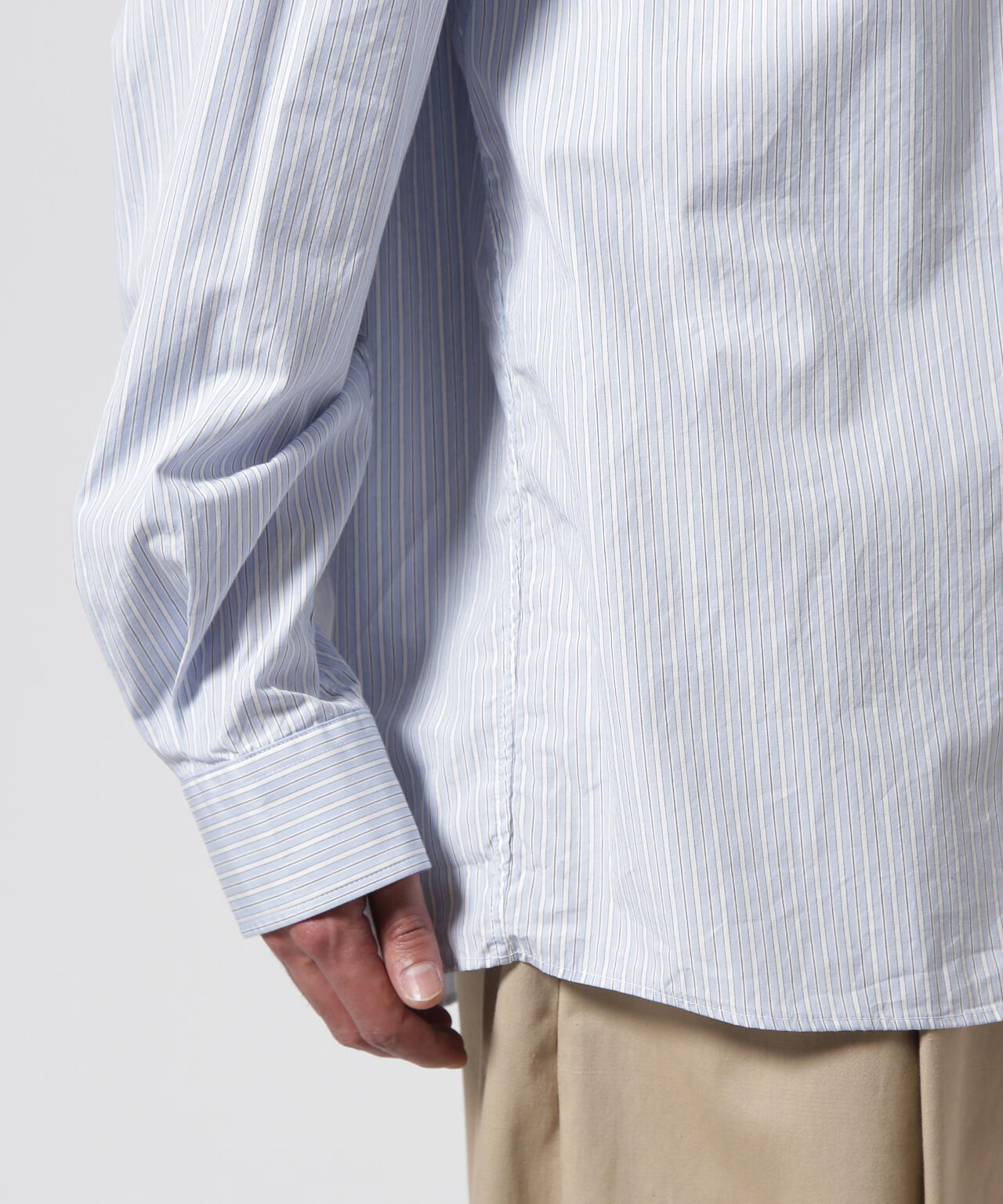 Toironier/トワロニエ/Stripe Half-Zip Shirt