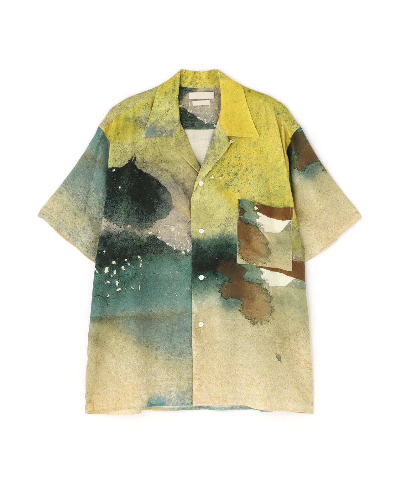 YOKE/ヨーク/LANDSCAPE OPEN COLLER SHIRT