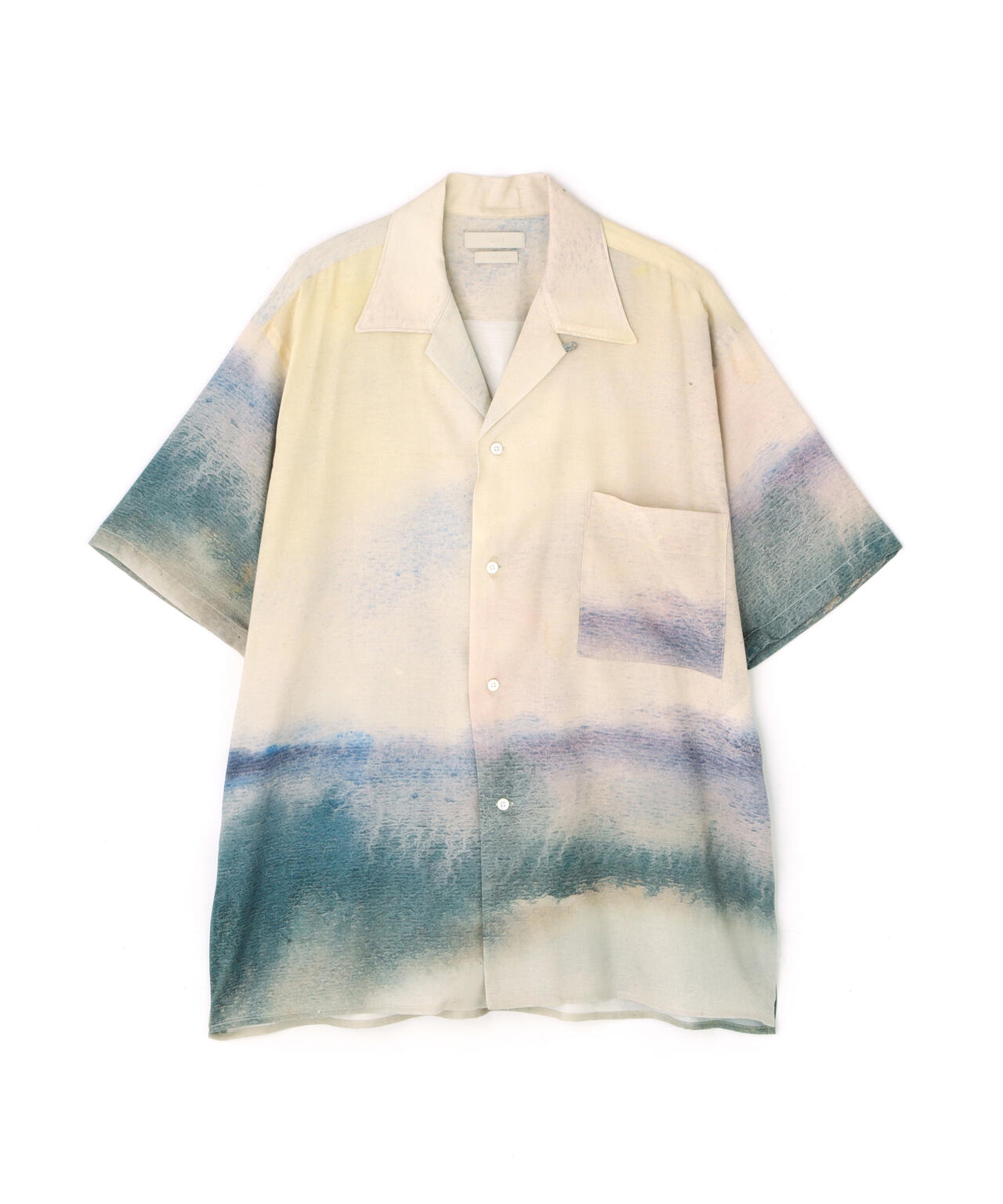 YOKE/ヨーク/LANDSCAPE OPEN COLLER SHIRT