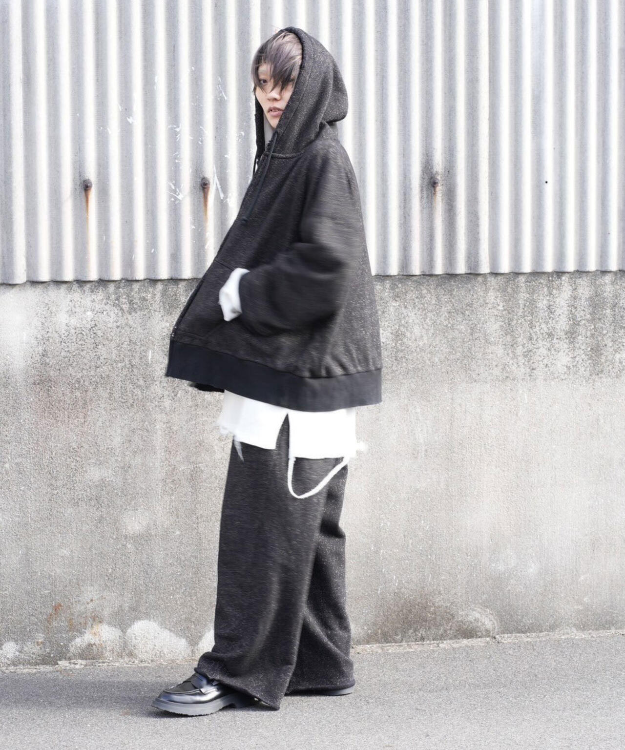 ANCELLM/アンセルム/LAYERED ZIP－UP HOODIE EX