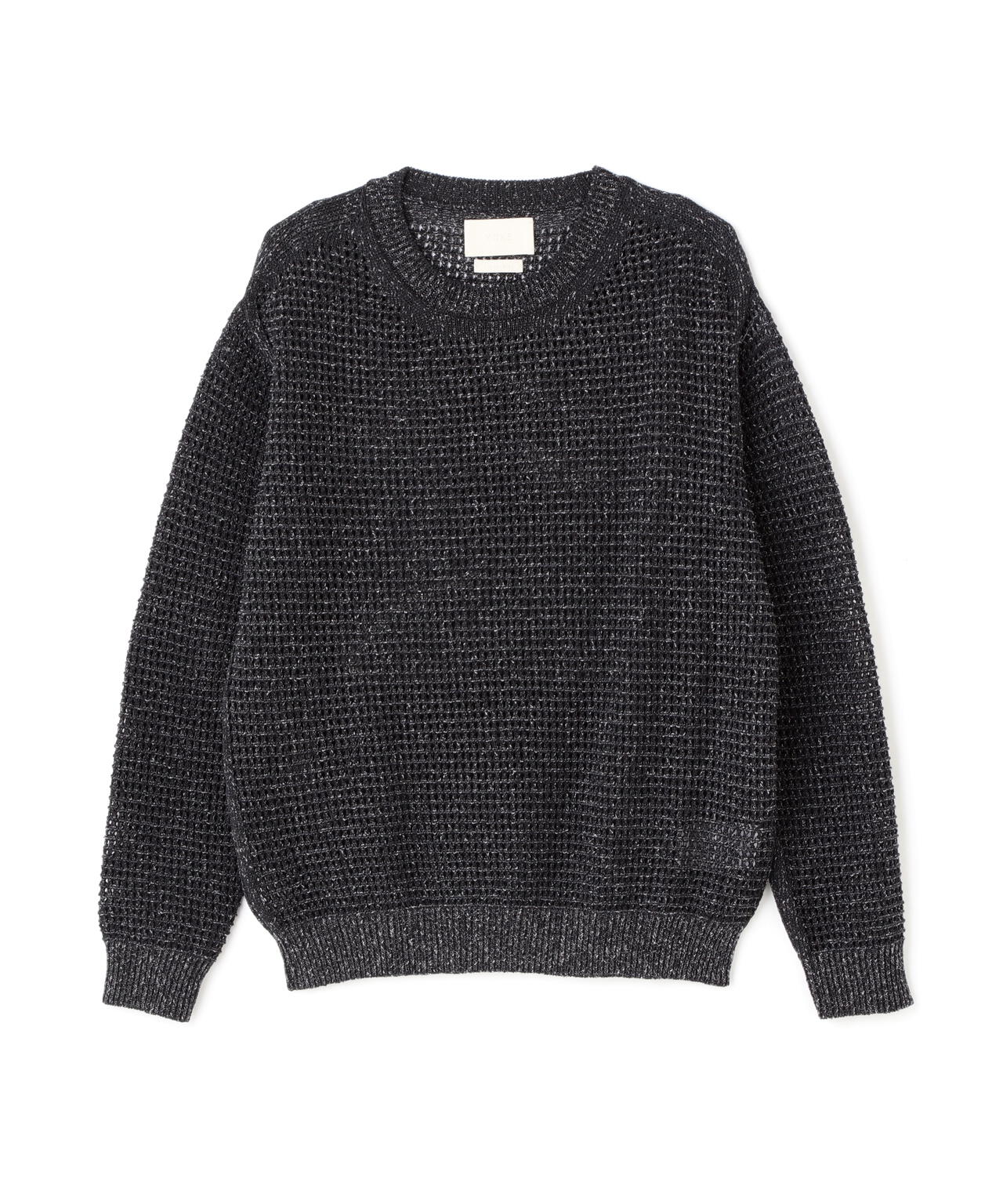YOKE/ヨーク/MESH KNITTED CREWNECK SWEATER
