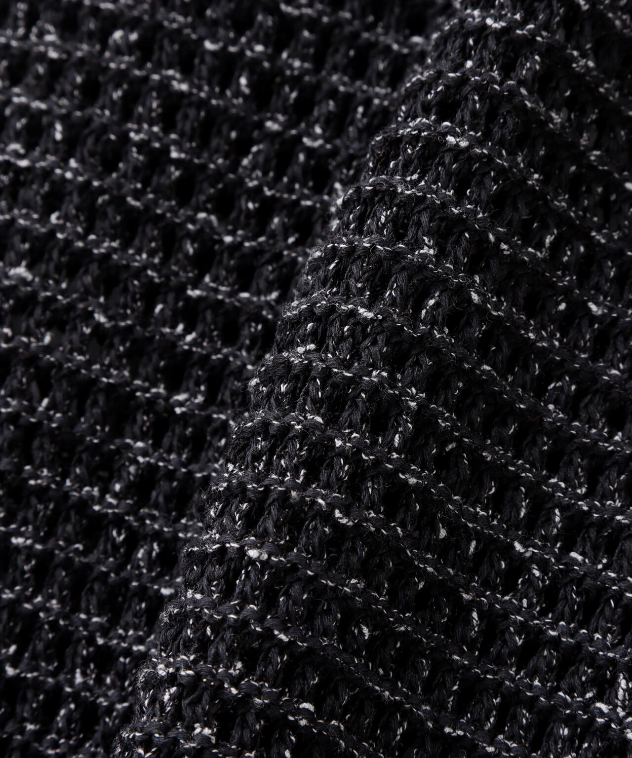 YOKE/ヨーク/MESH KNITTED CREWNECK SWEATER
